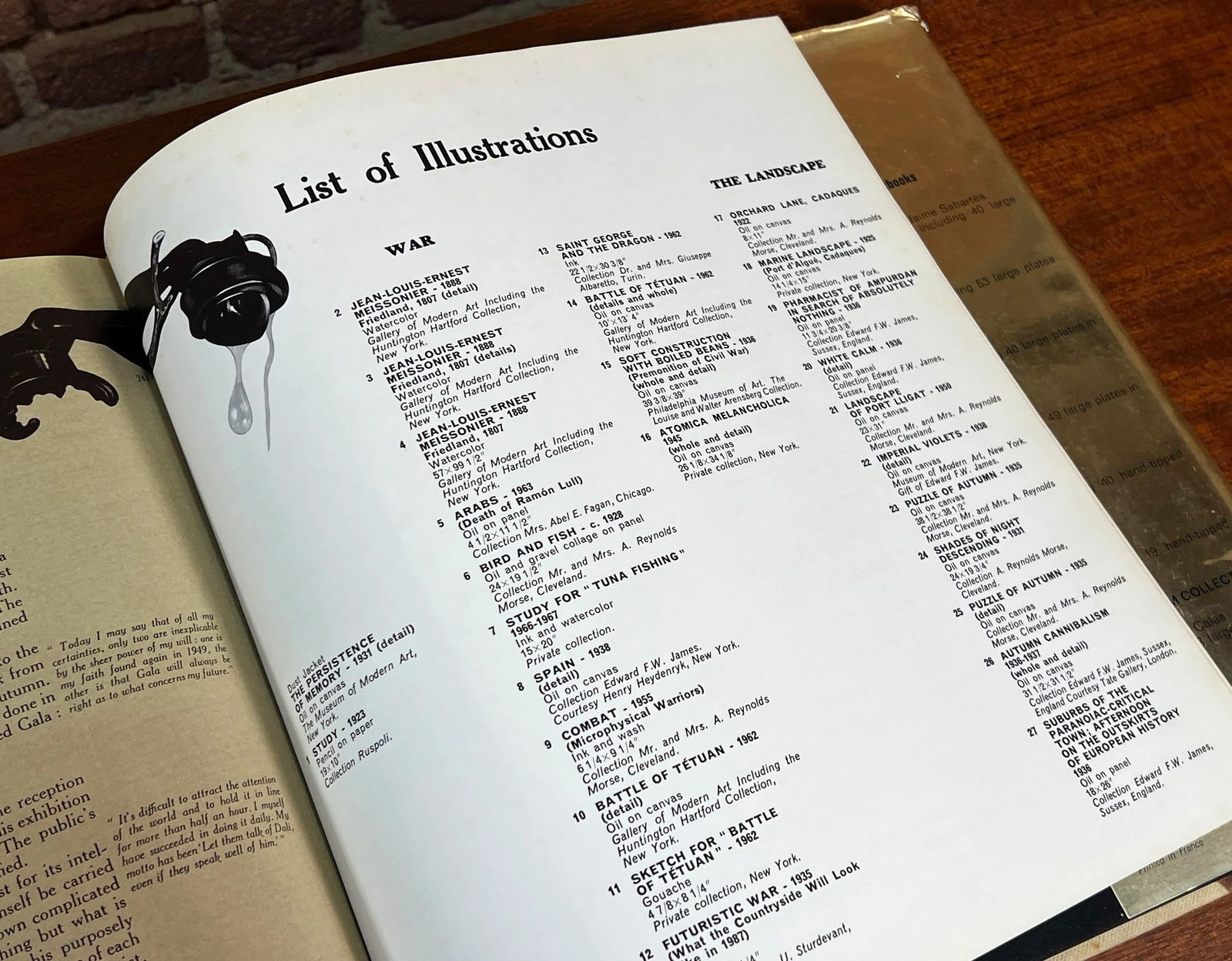 Vintage 1968 Salvador Dali Art Coffee Table Book Printed in France - 7