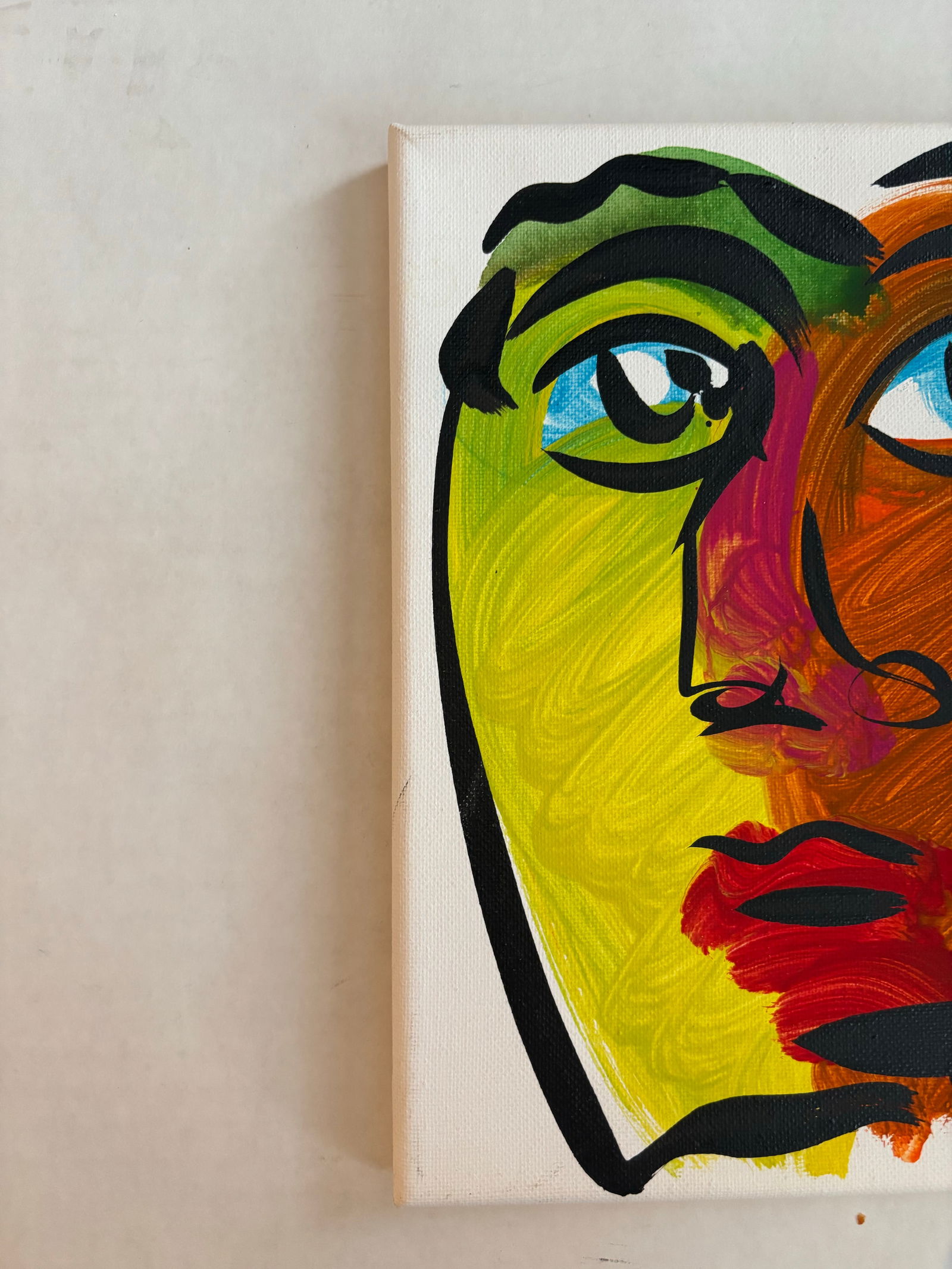 Peter Keil Abstract Portrait Painting on Canvas - 2