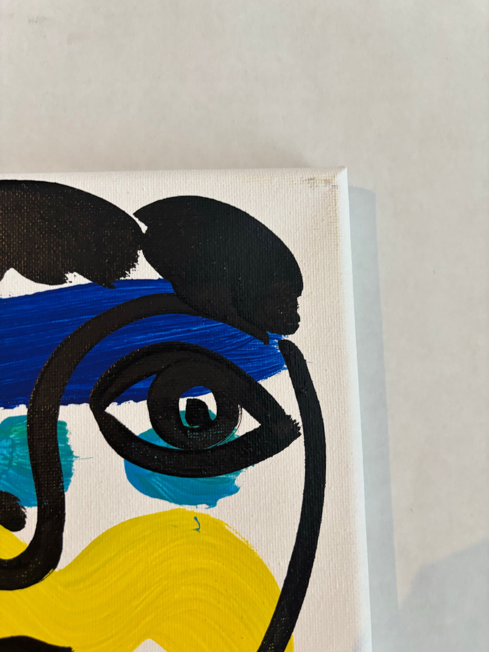 Peter Keil Abstract Portrait Painting on Canvas - 2