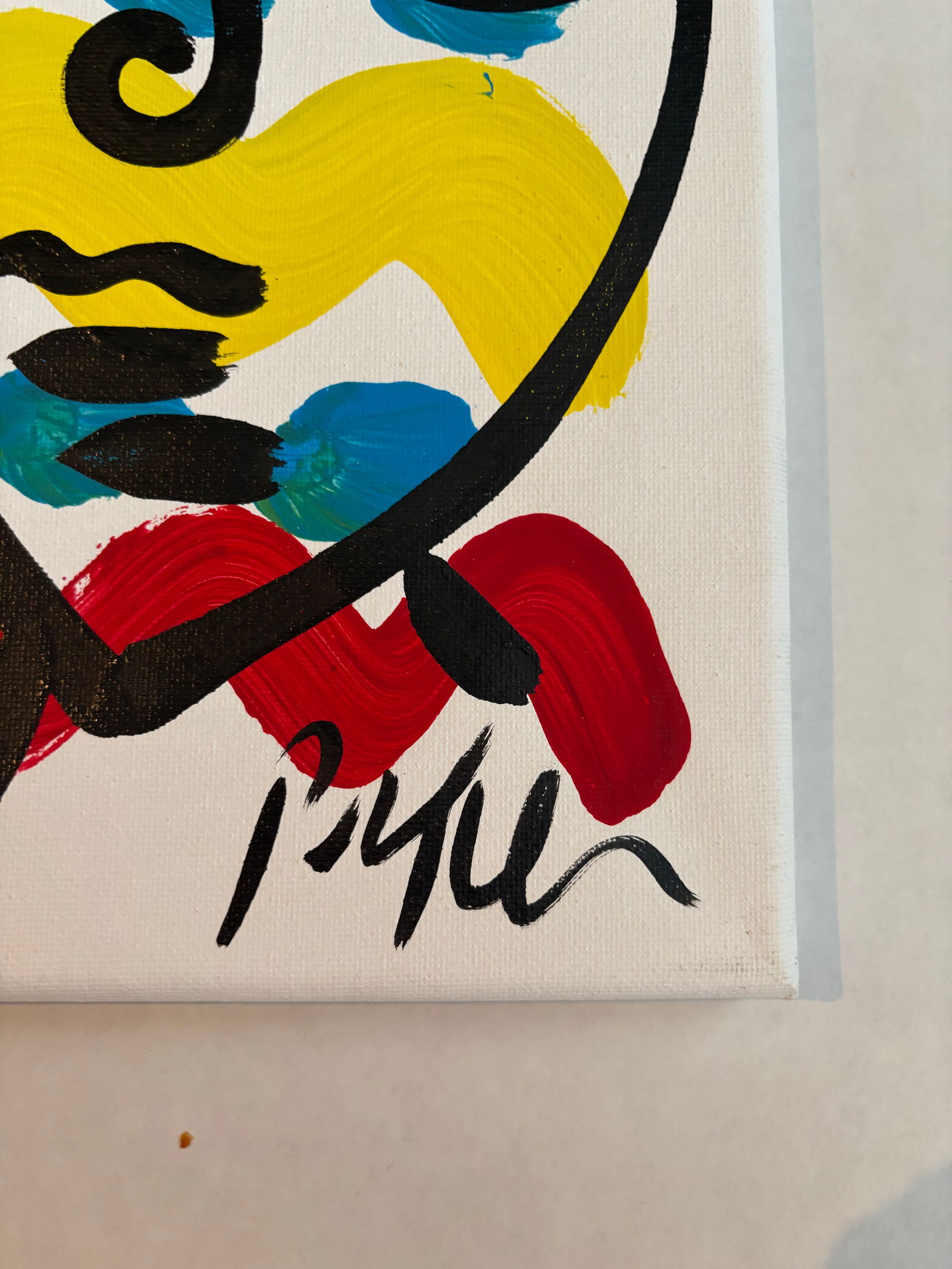 Peter Keil Abstract Portrait Painting on Canvas - 3