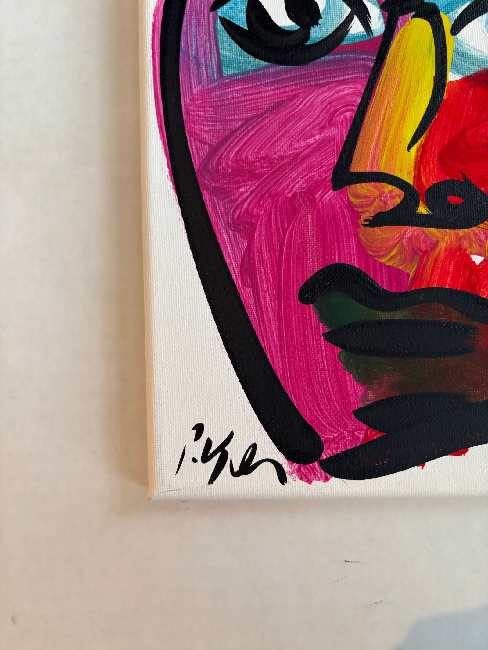 Peter Keil Abstract Portrait Painting on Canvas - 2