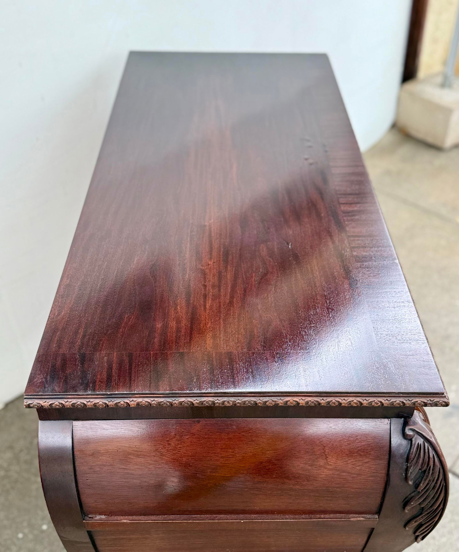 Century Furniture Mohogany Bombe Commode / Dresser, Pair - 9