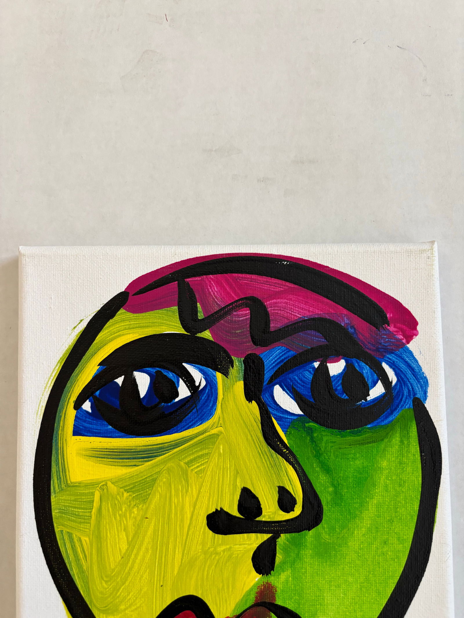 Peter Keil Abstract Portrait Painting on Canvas - 2