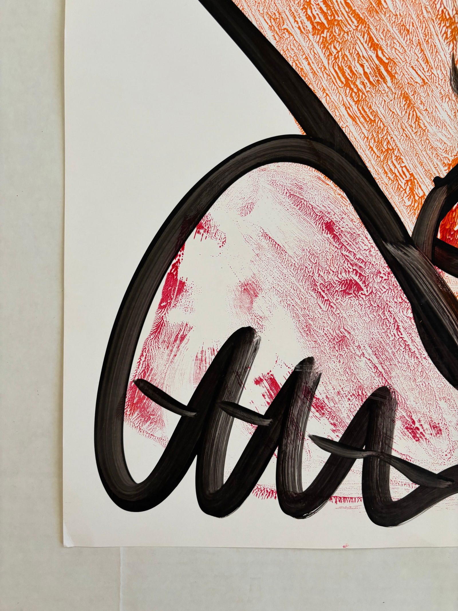 Peter Keil Abstract Portrait Acrylic on Paper - 4