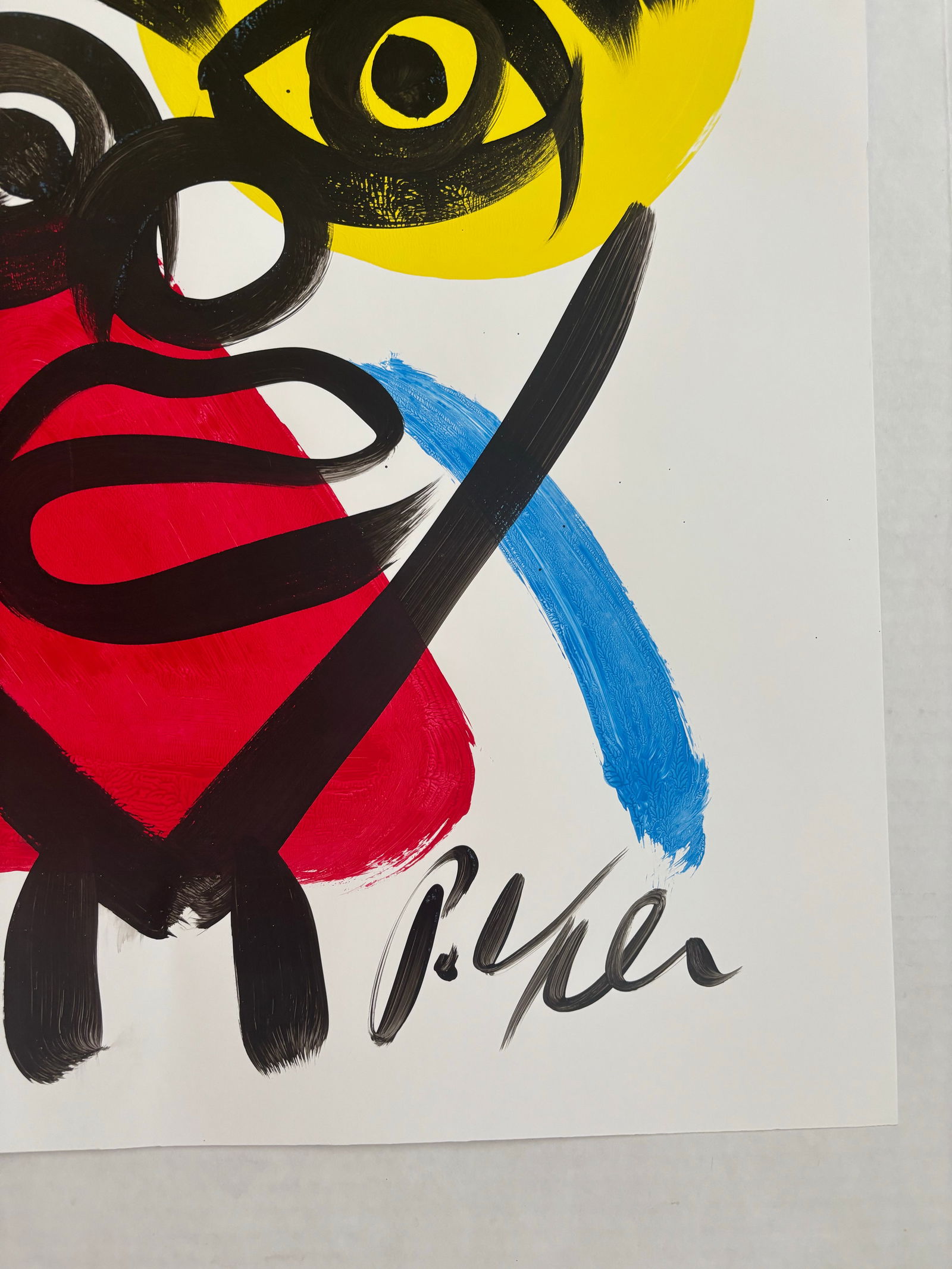 Late 20th Century Original Peter Keil Abstract Portrait Acrylic Painting - 2