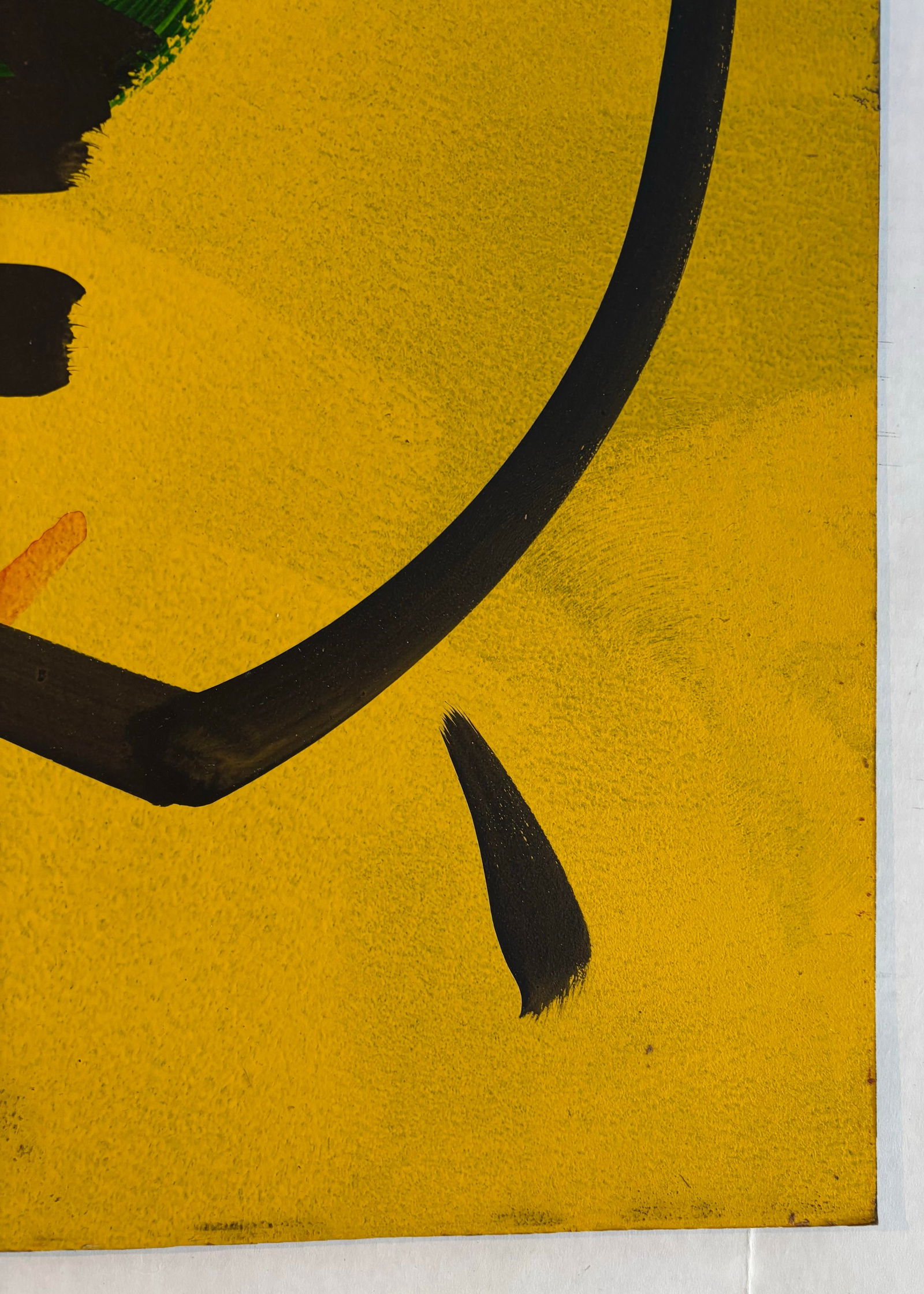 Late 20th Century Peter Keil Abstract Geometric Portrait Painting on Board - 4