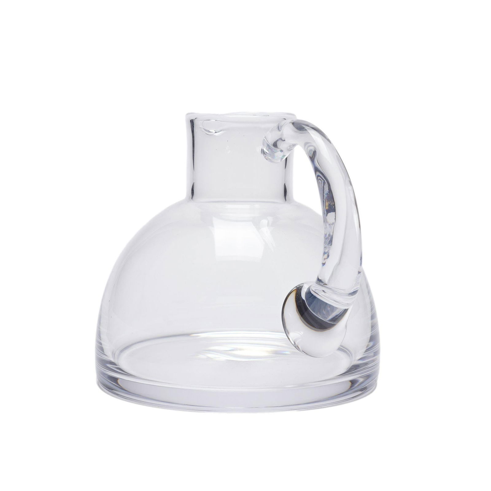 Hemispheric Crystal Pitcher With Applied Handle by Sèvres, C. 1970 - 2