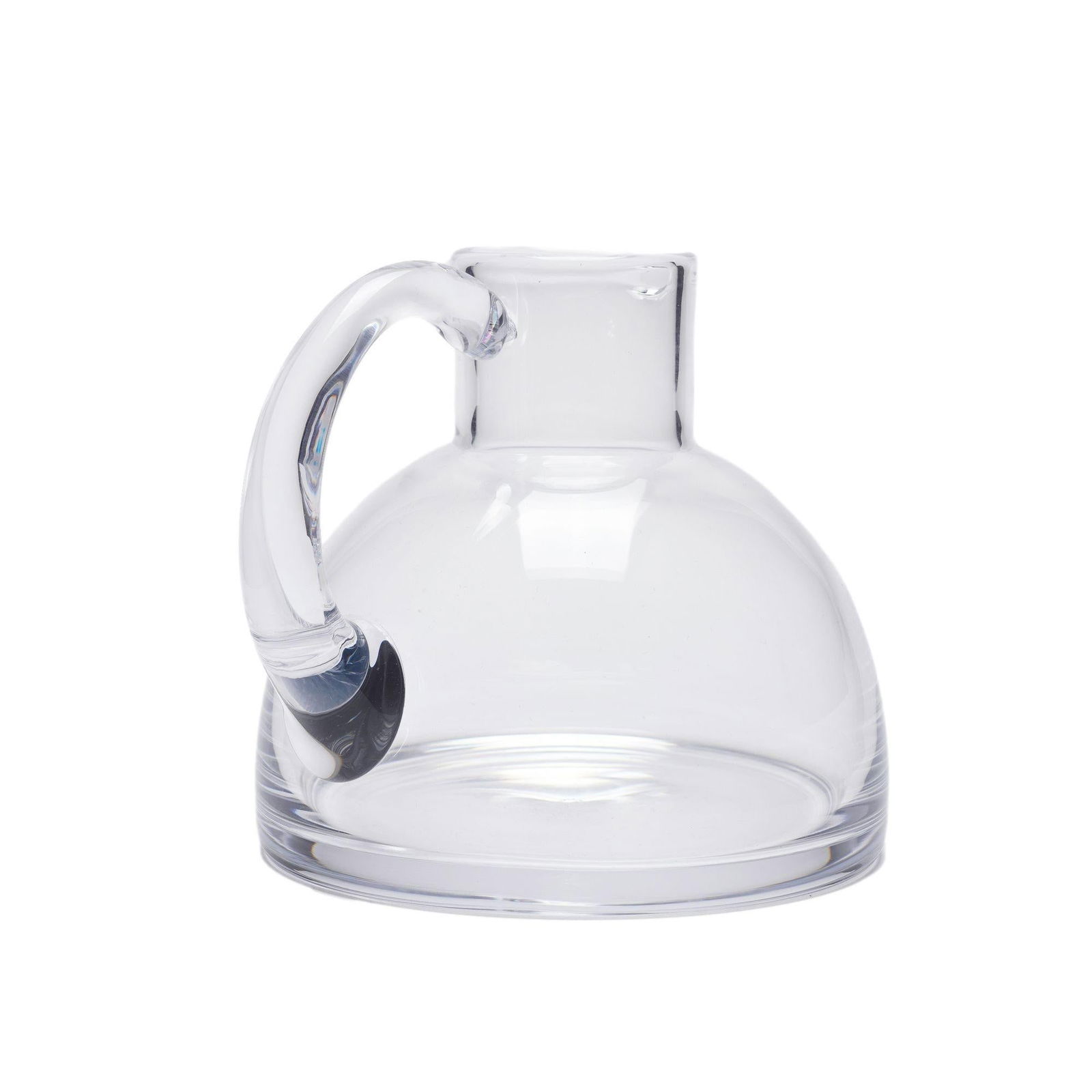 Hemispheric Crystal Pitcher With Applied Handle by Sèvres, C. 1970 - 4