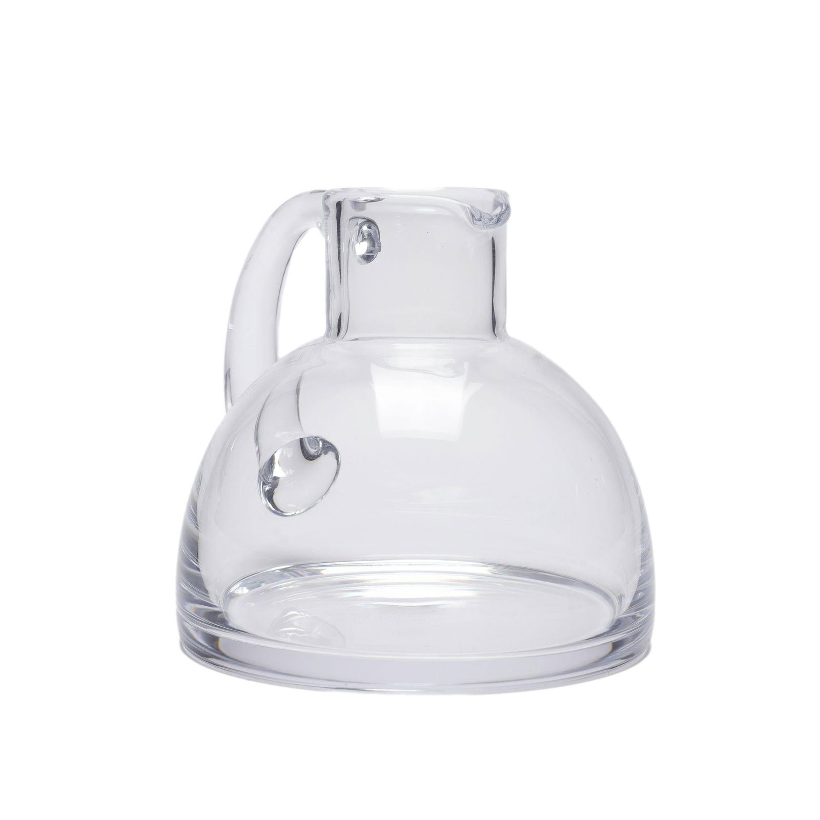 Hemispheric Crystal Pitcher With Applied Handle by Sèvres, C. 1970 - 6