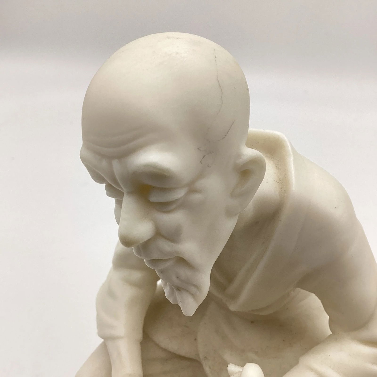 1950s China Ardalt Porcelain Asian Man Lenwile Japanese Parian Style Figurine - 5