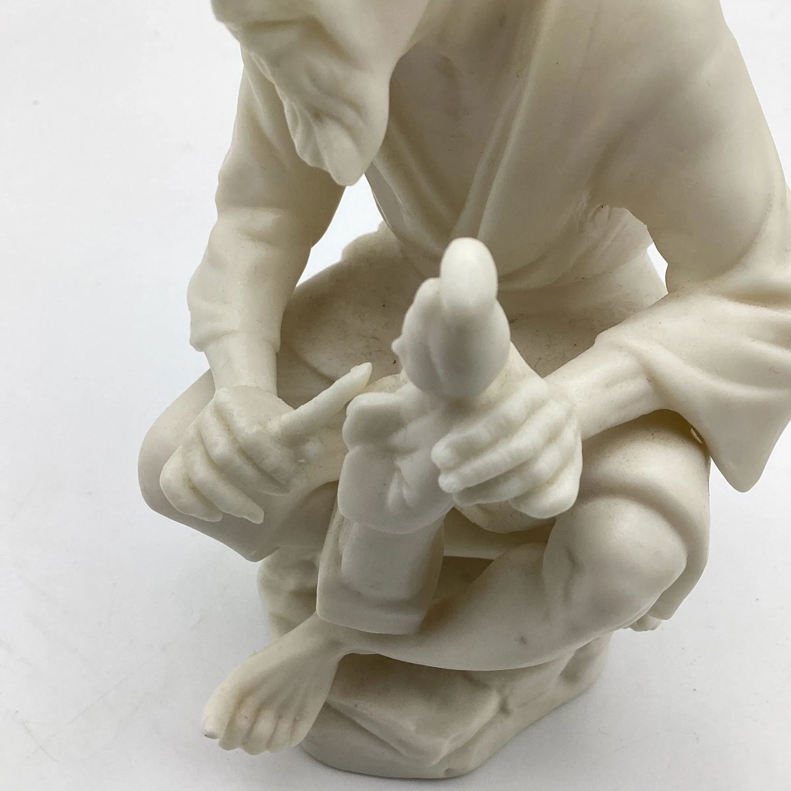 1950s China Ardalt Porcelain Asian Man Lenwile Japanese Parian Style Figurine - 6