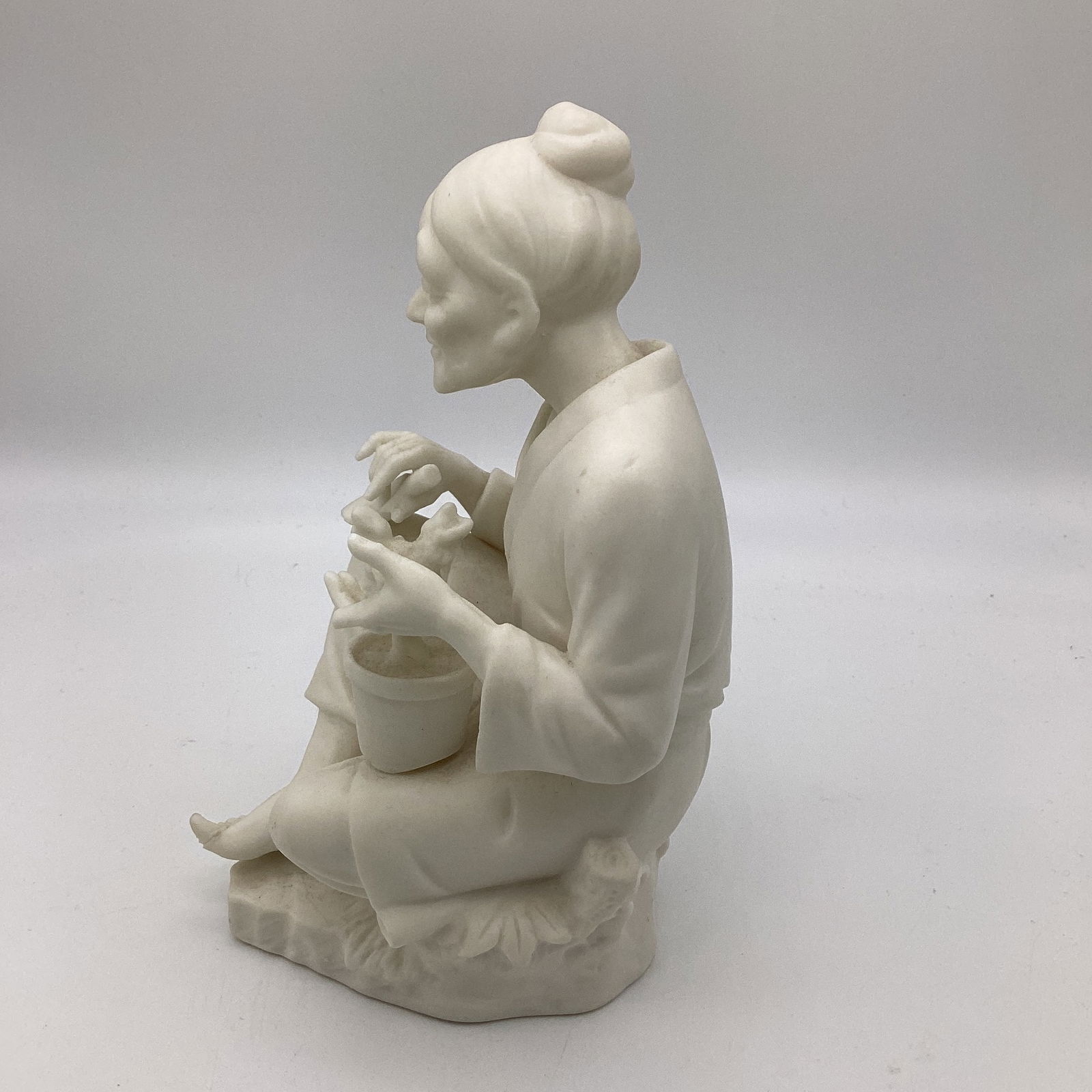 1950s China Ardalt Porcelain Asian Woman Lenwile Japanese Parisn Style Figurine - 2