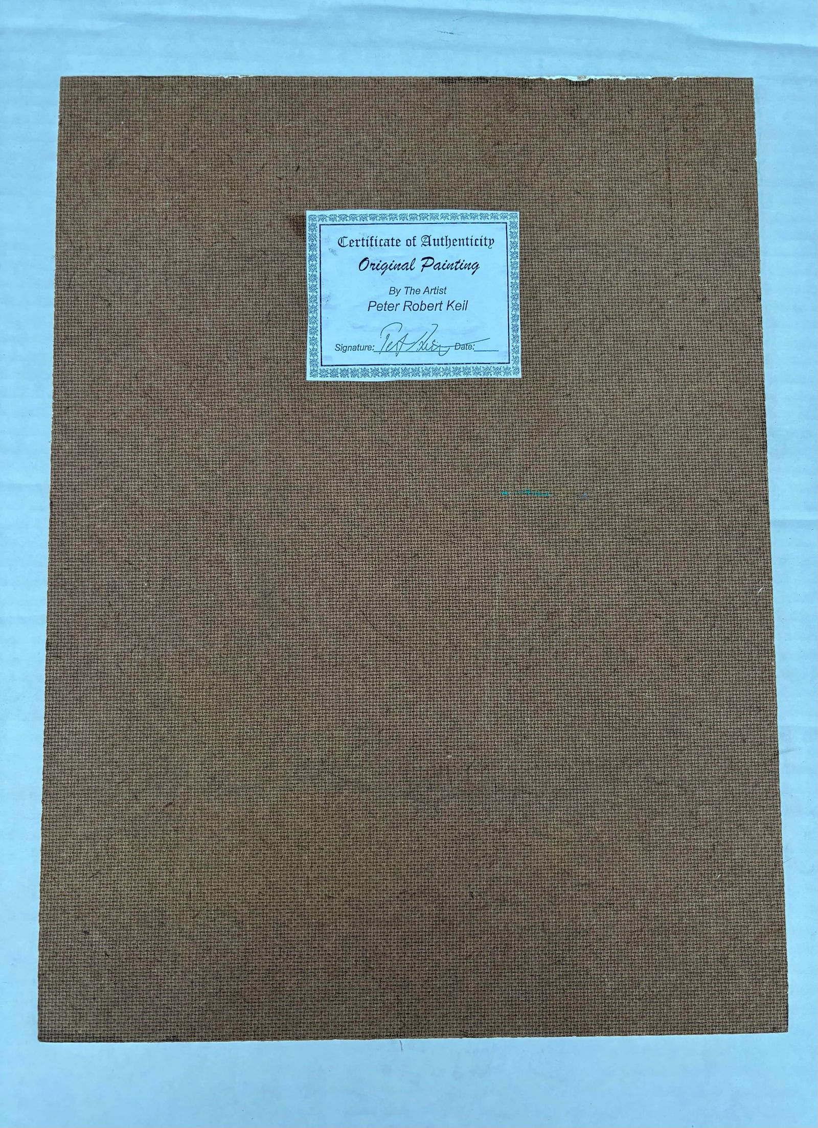 Abstract Geometric Portrait Painting on Board, Peter Keil - 5