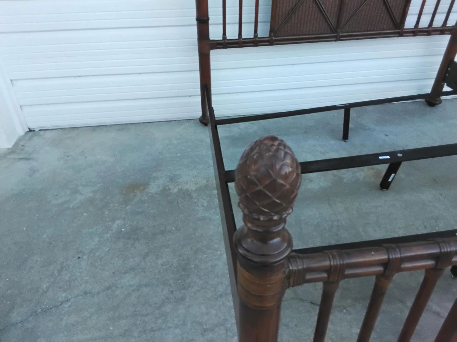 British Colony King Bamboo Bed - 7