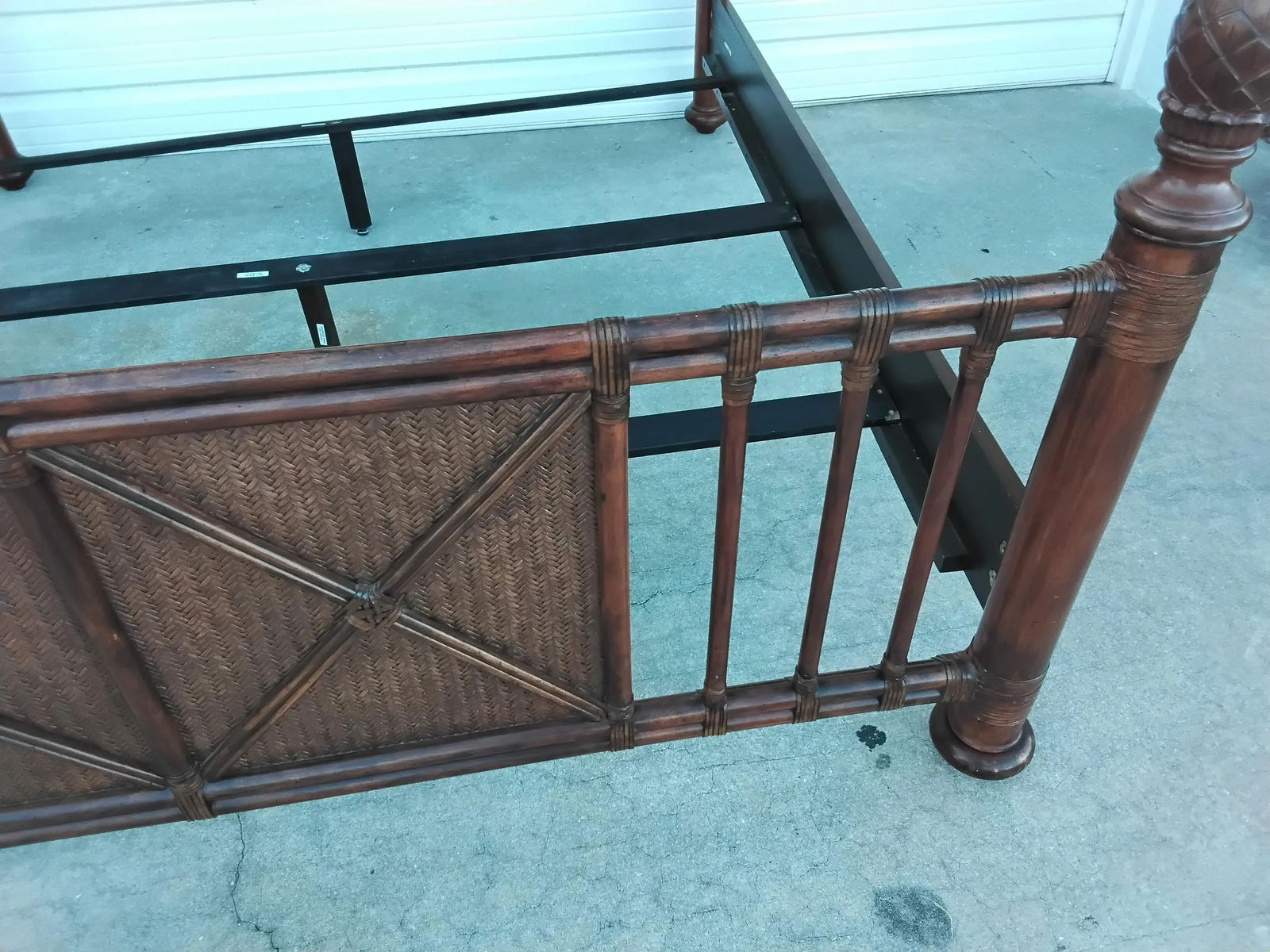 British Colony King Bamboo Bed - 9