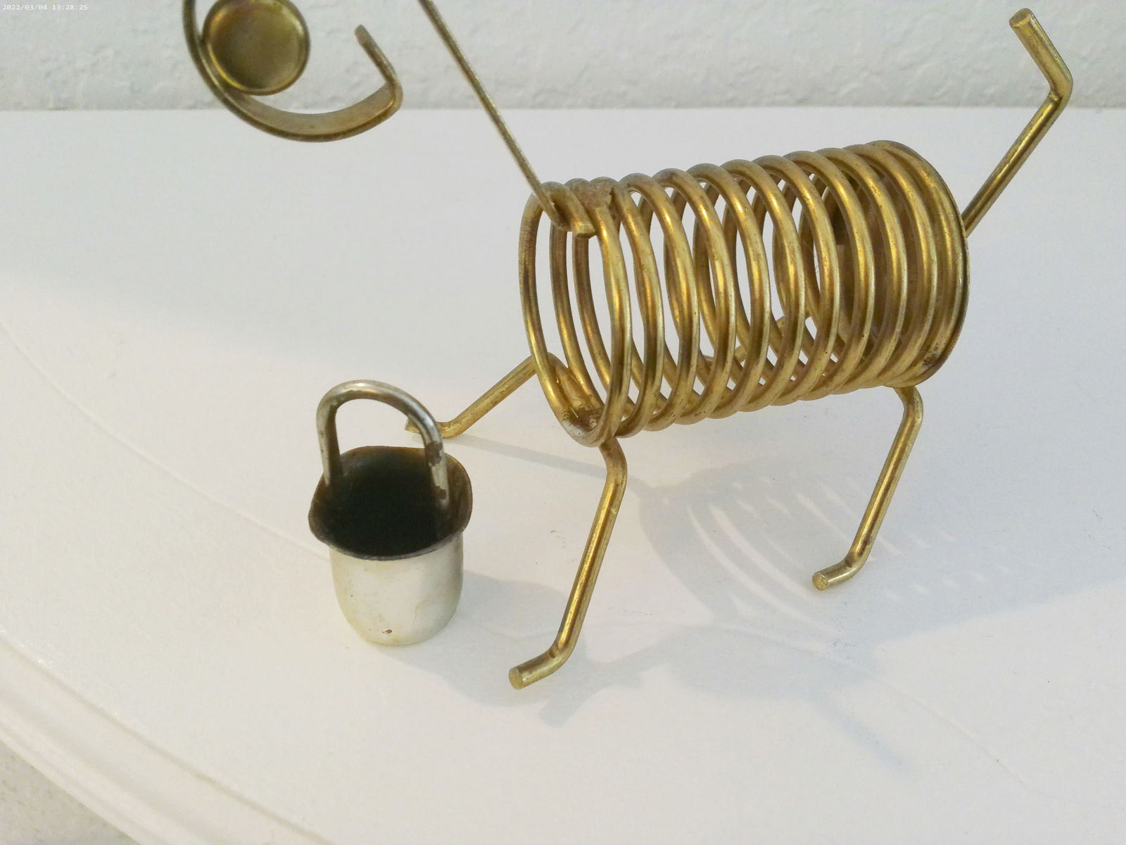 Mid-Century Coiled Animal Letter Holder - 2