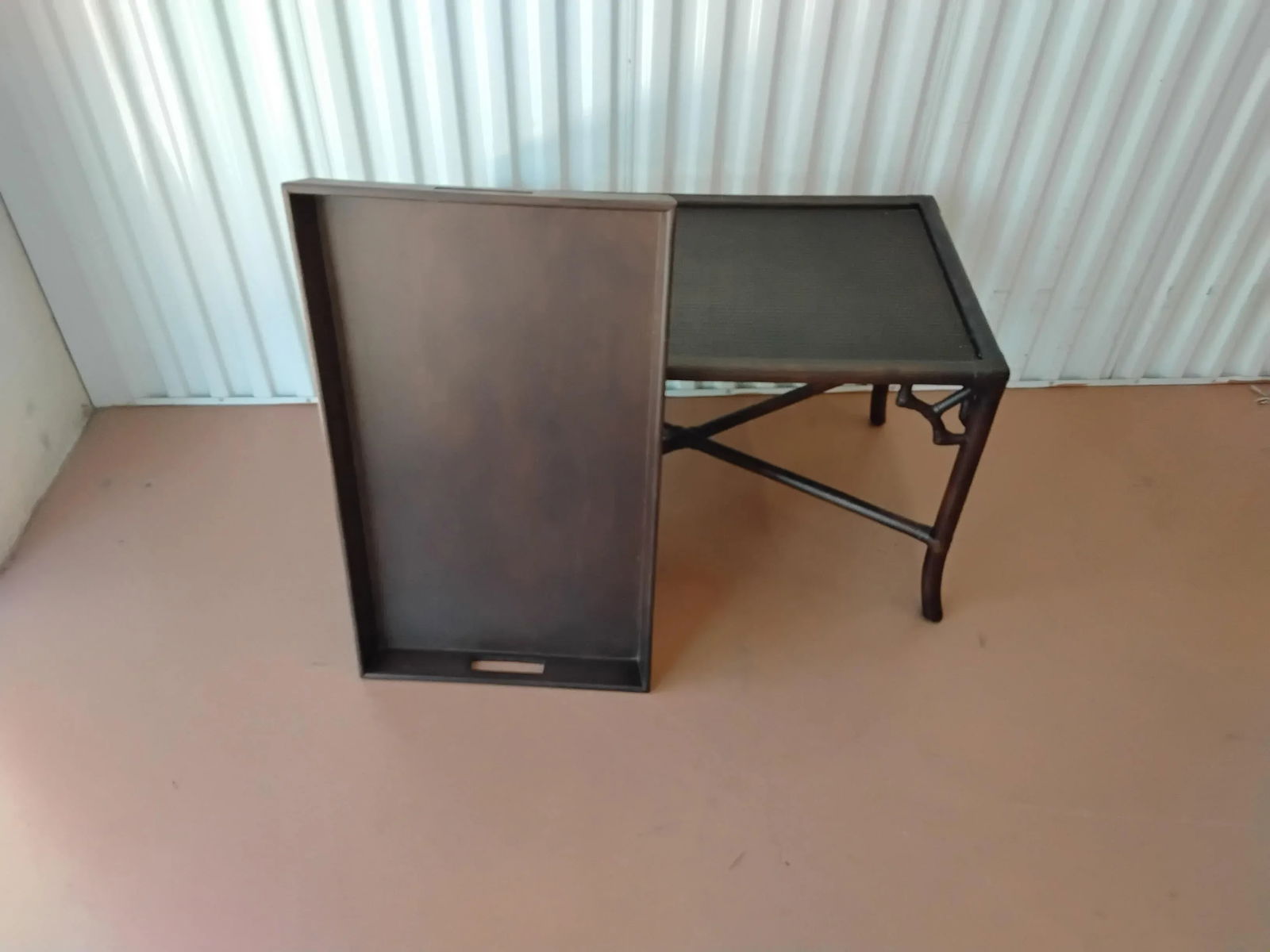 1980s Chinoiserie Bamboo Tray Table - 2