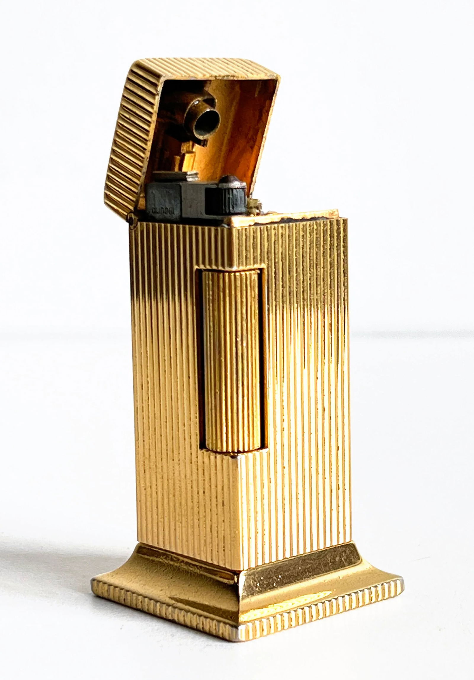 Vintage Dunhill Gold Tone "Rollalite" Table Lighter - 3