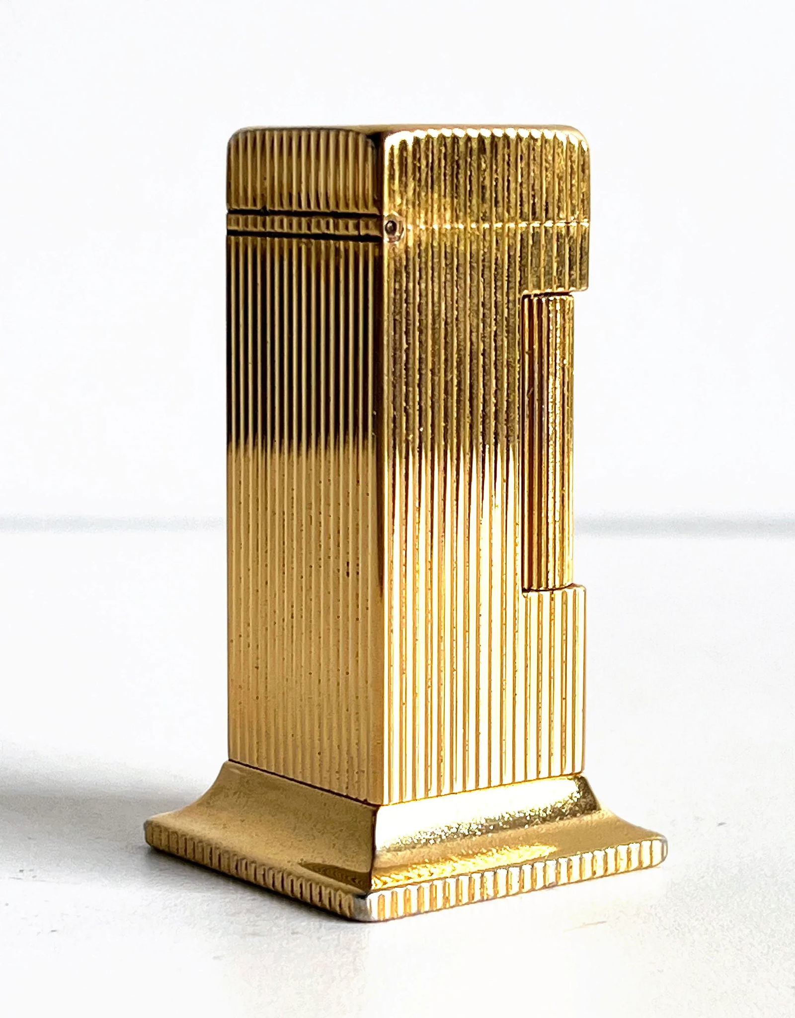 Vintage Dunhill Gold Tone "Rollalite" Table Lighter - 8