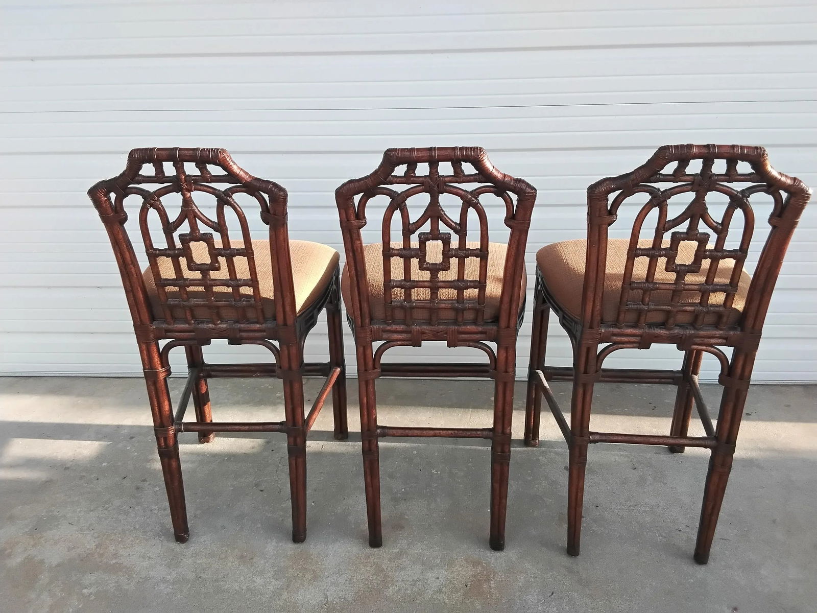 Lexington Furniture Tropical Chinoiserie Armless Bar Stools - Set of 3 - 2