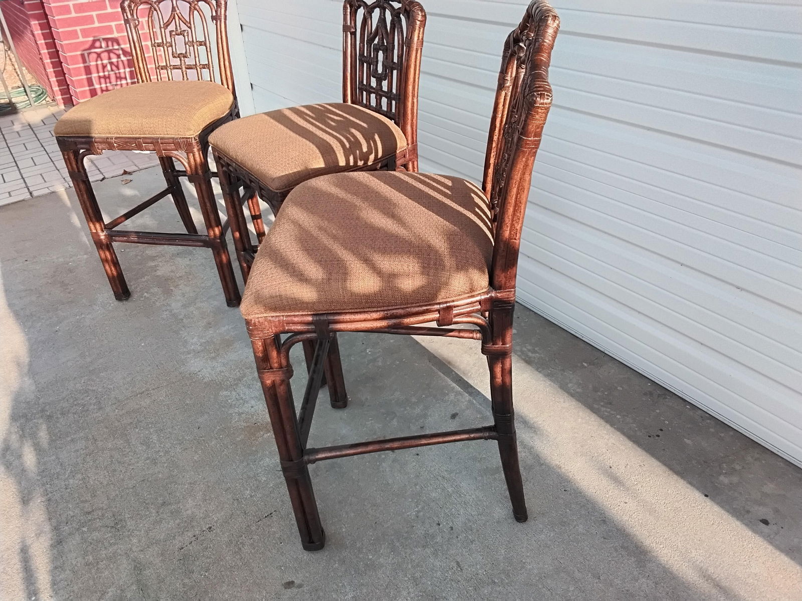 Lexington Furniture Tropical Chinoiserie Armless Bar Stools - Set of 3 - 3