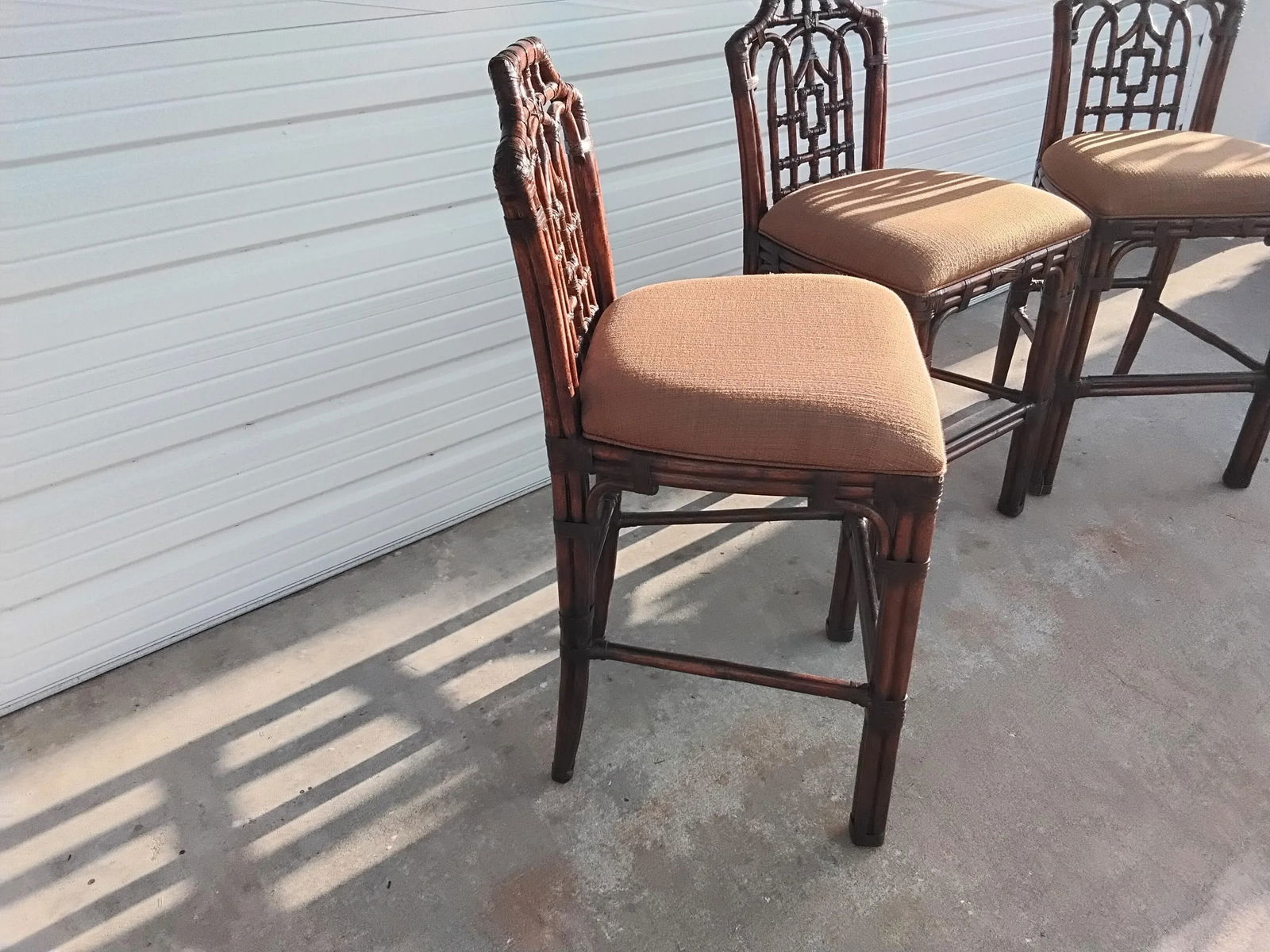 Lexington Furniture Tropical Chinoiserie Armless Bar Stools - Set of 3 - 4