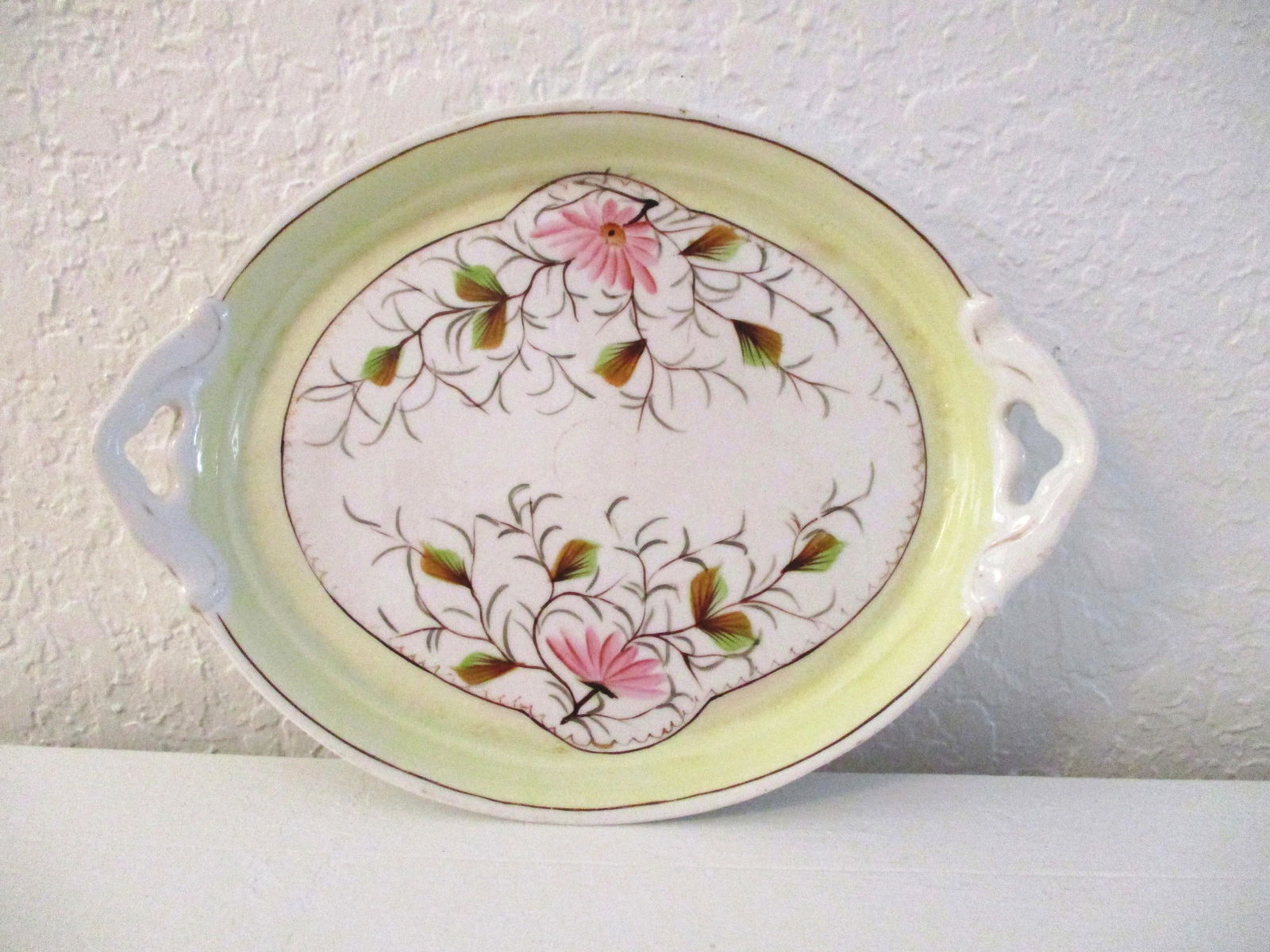 1940s Pink Floral Vanity Dish - 2