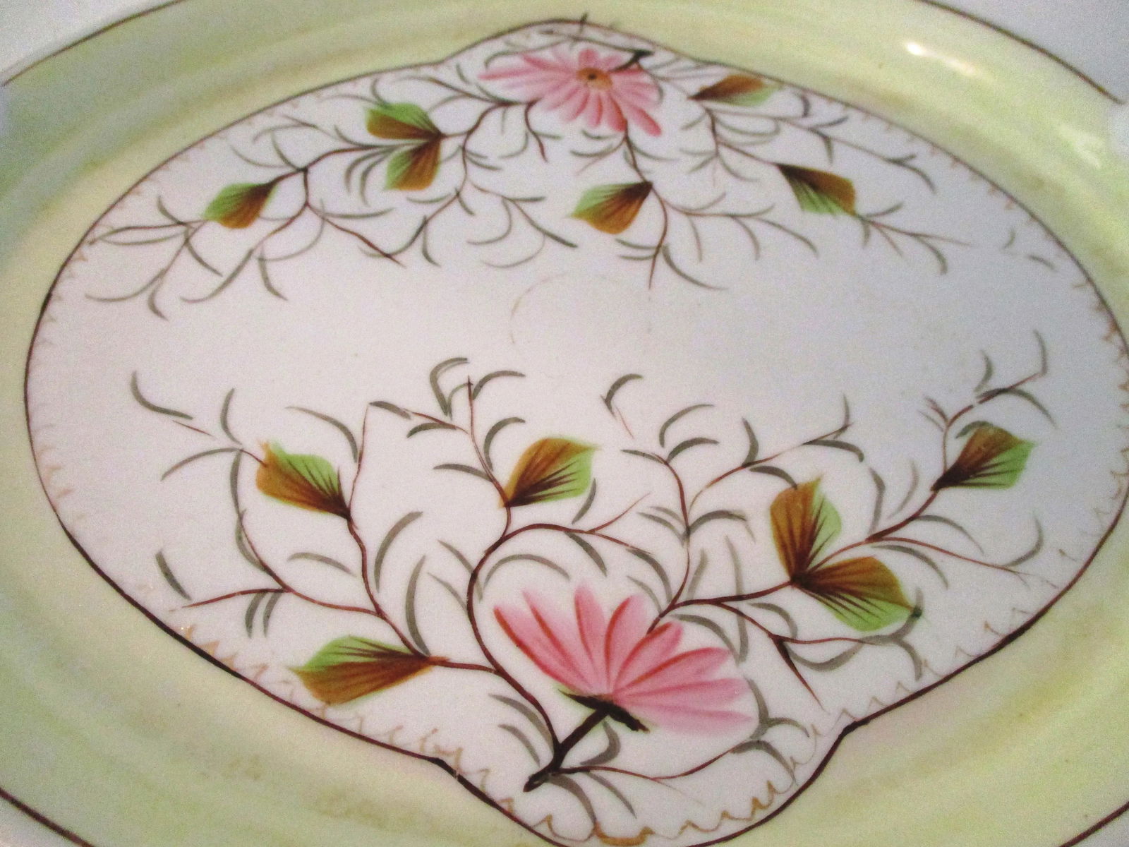 1940s Pink Floral Vanity Dish - 3