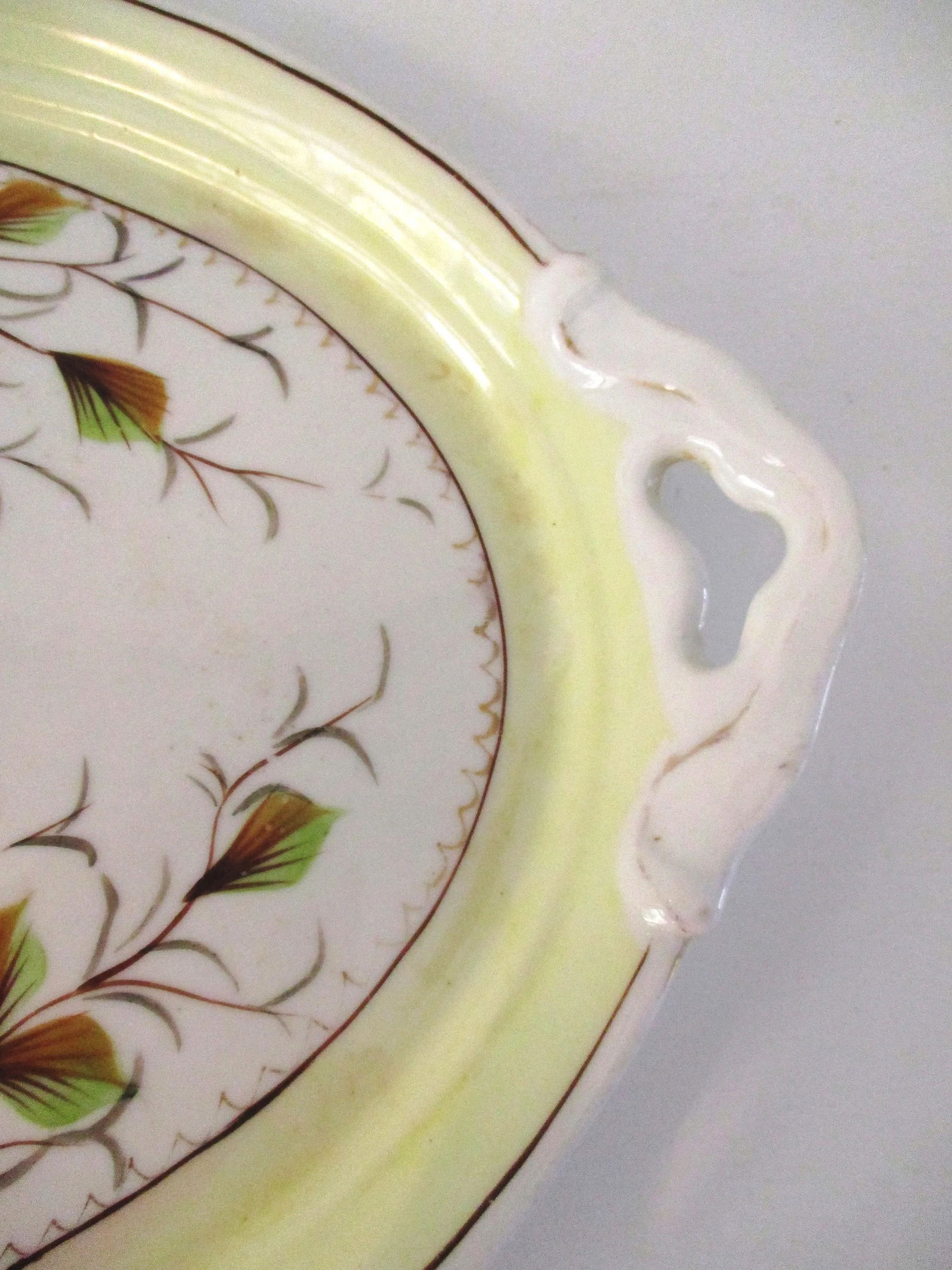 1940s Pink Floral Vanity Dish - 4