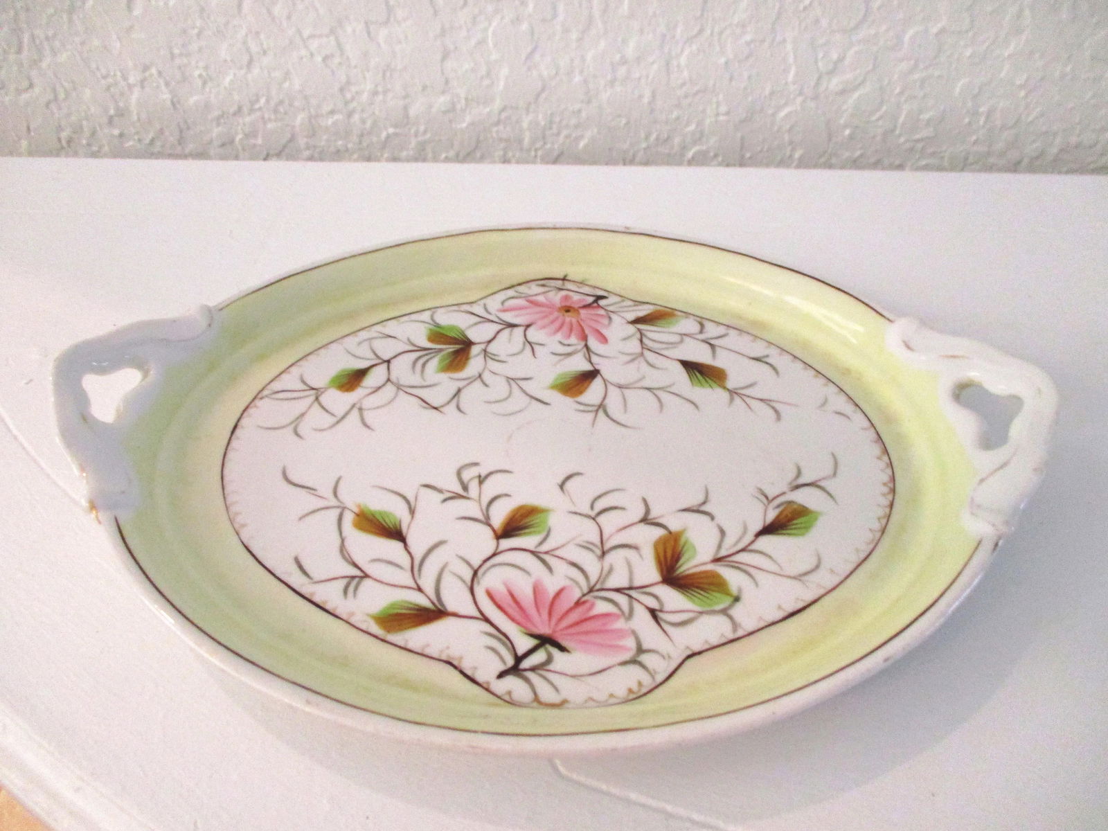 1940s Pink Floral Vanity Dish - 5