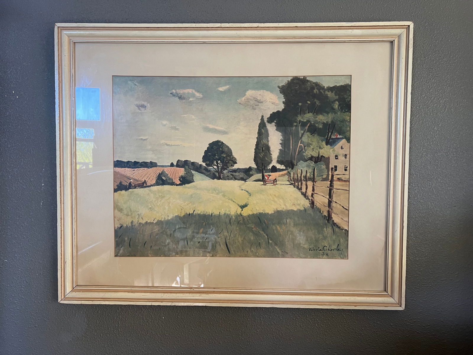 Springtime in Virginia by Nicolai Cikovsky, Original Print - Framed - 2