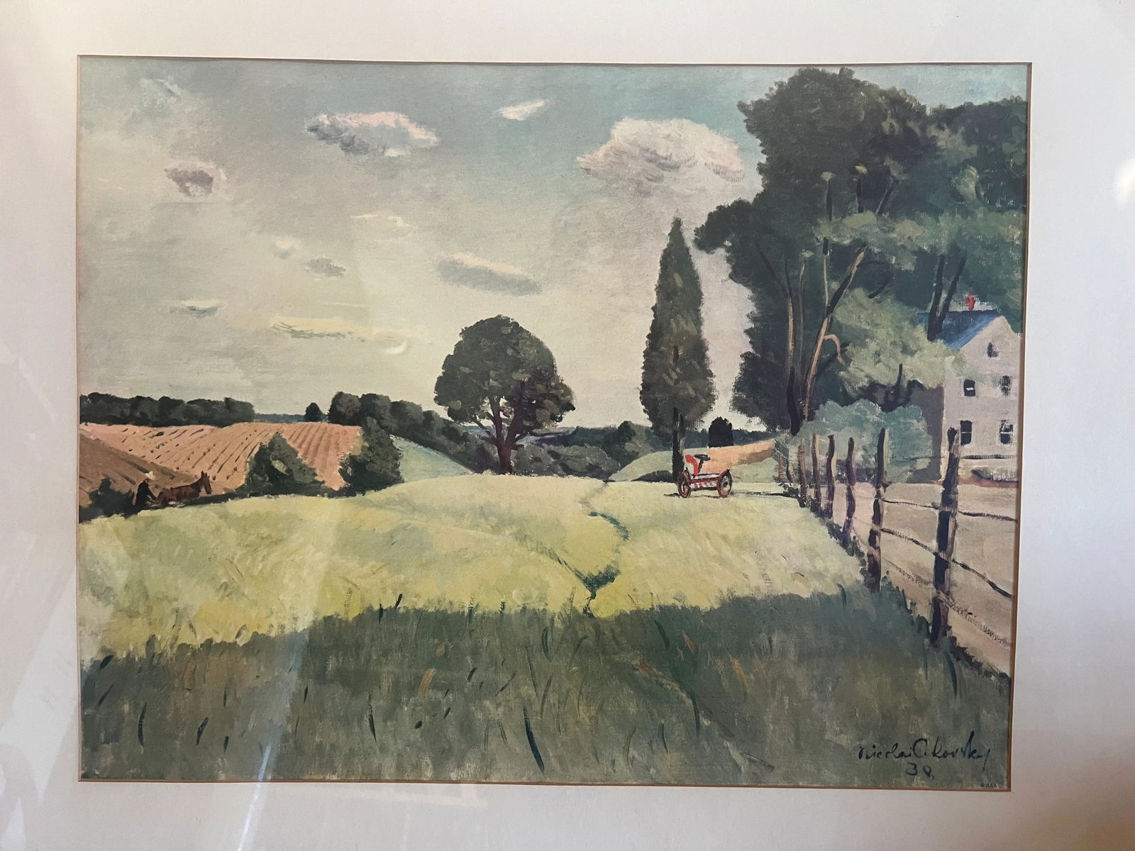 Springtime in Virginia by Nicolai Cikovsky, Original Print - Framed - 4