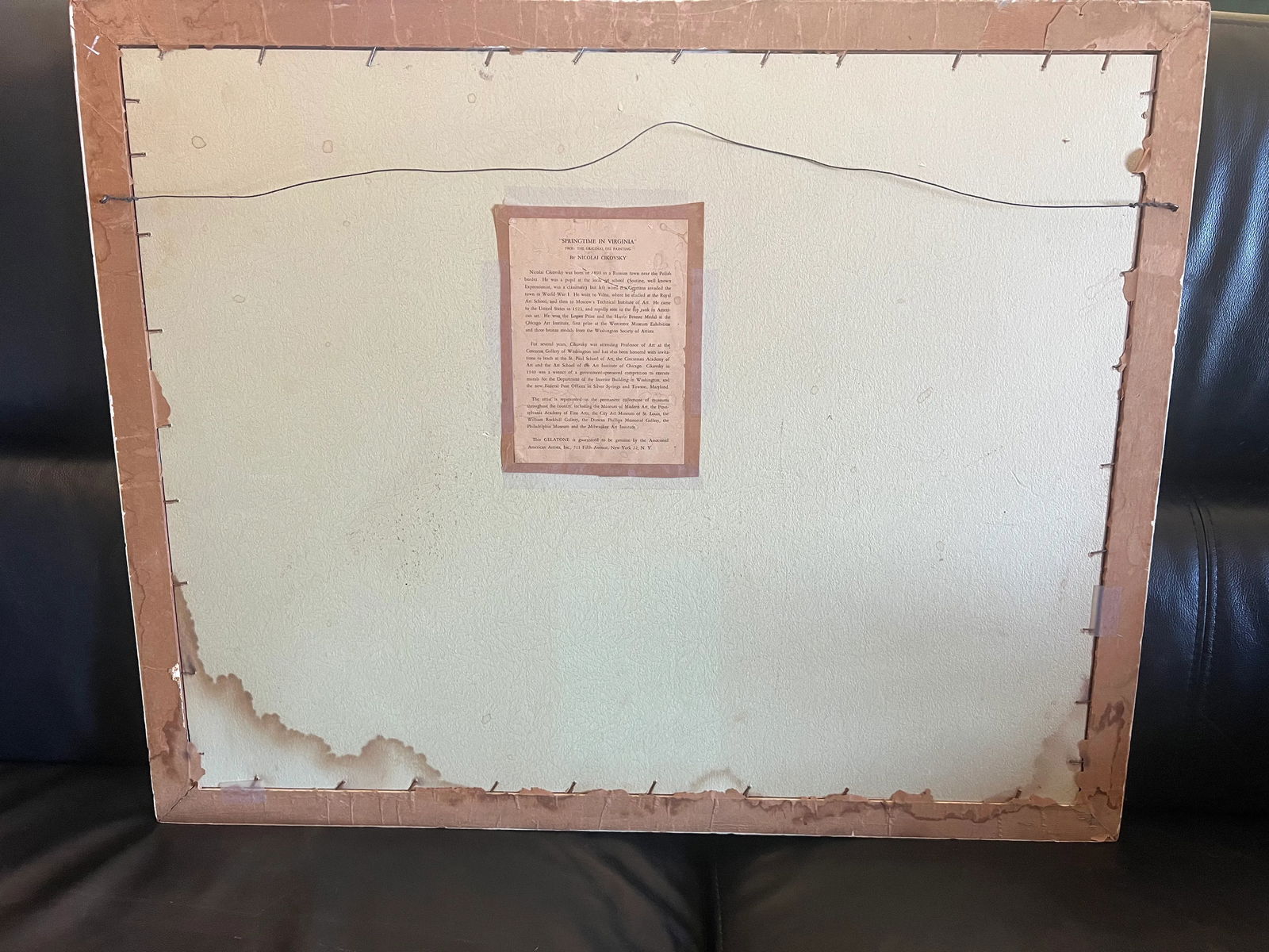 Springtime in Virginia by Nicolai Cikovsky, Original Print - Framed - 7