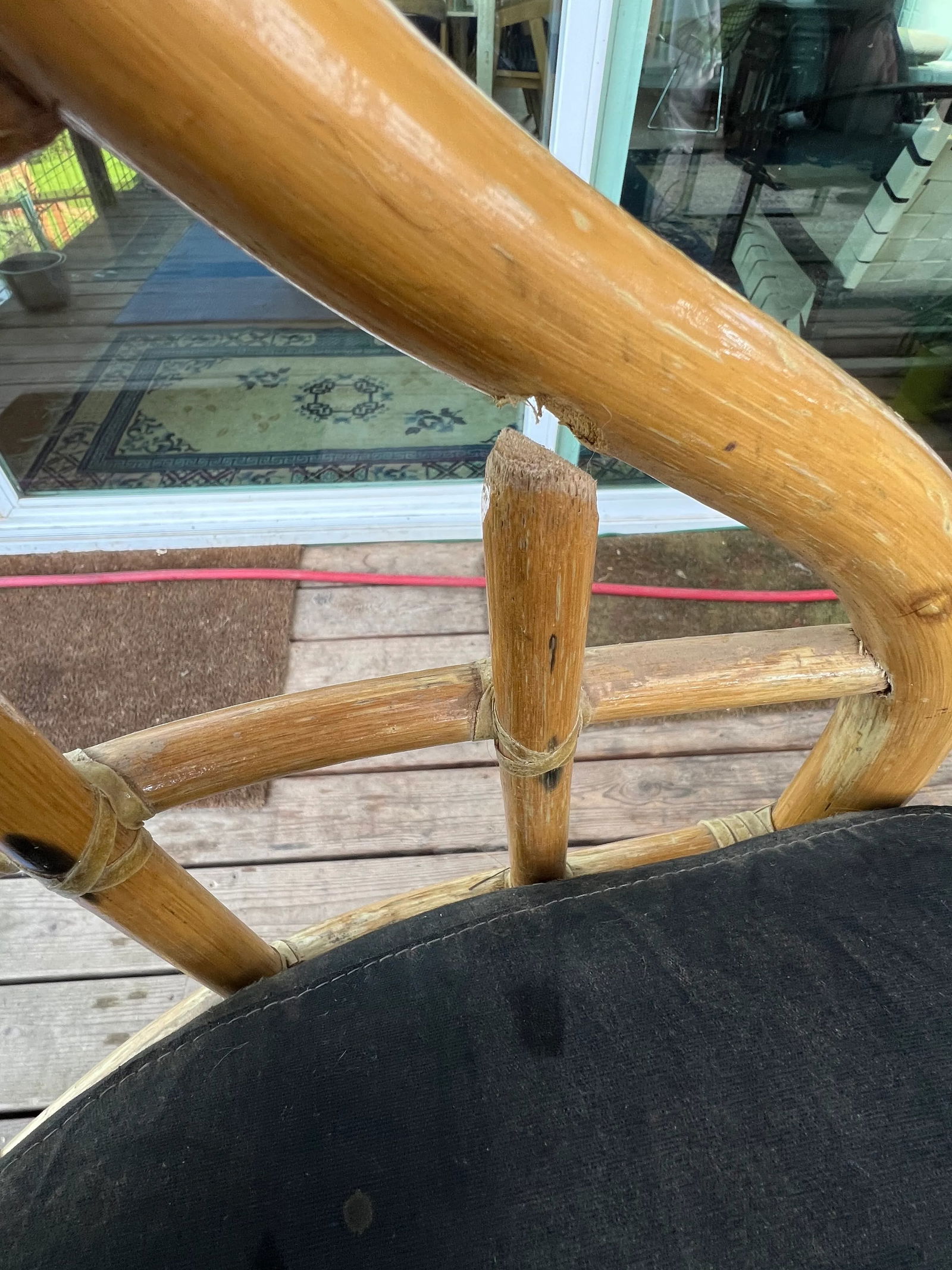 1970's Bamboo Bar Stools - Set of 3 - 11