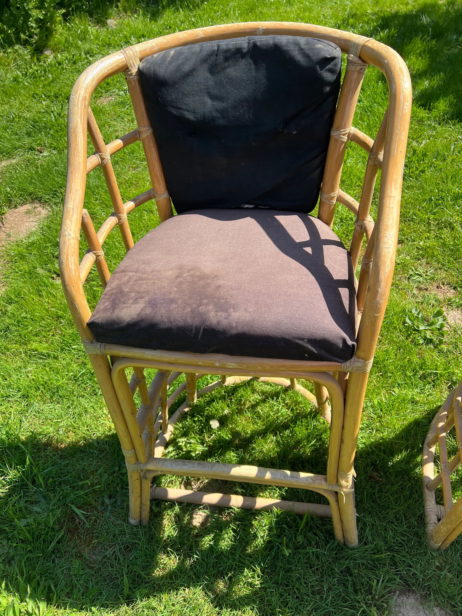 1970's Bamboo Bar Stools - Set of 3 - 6