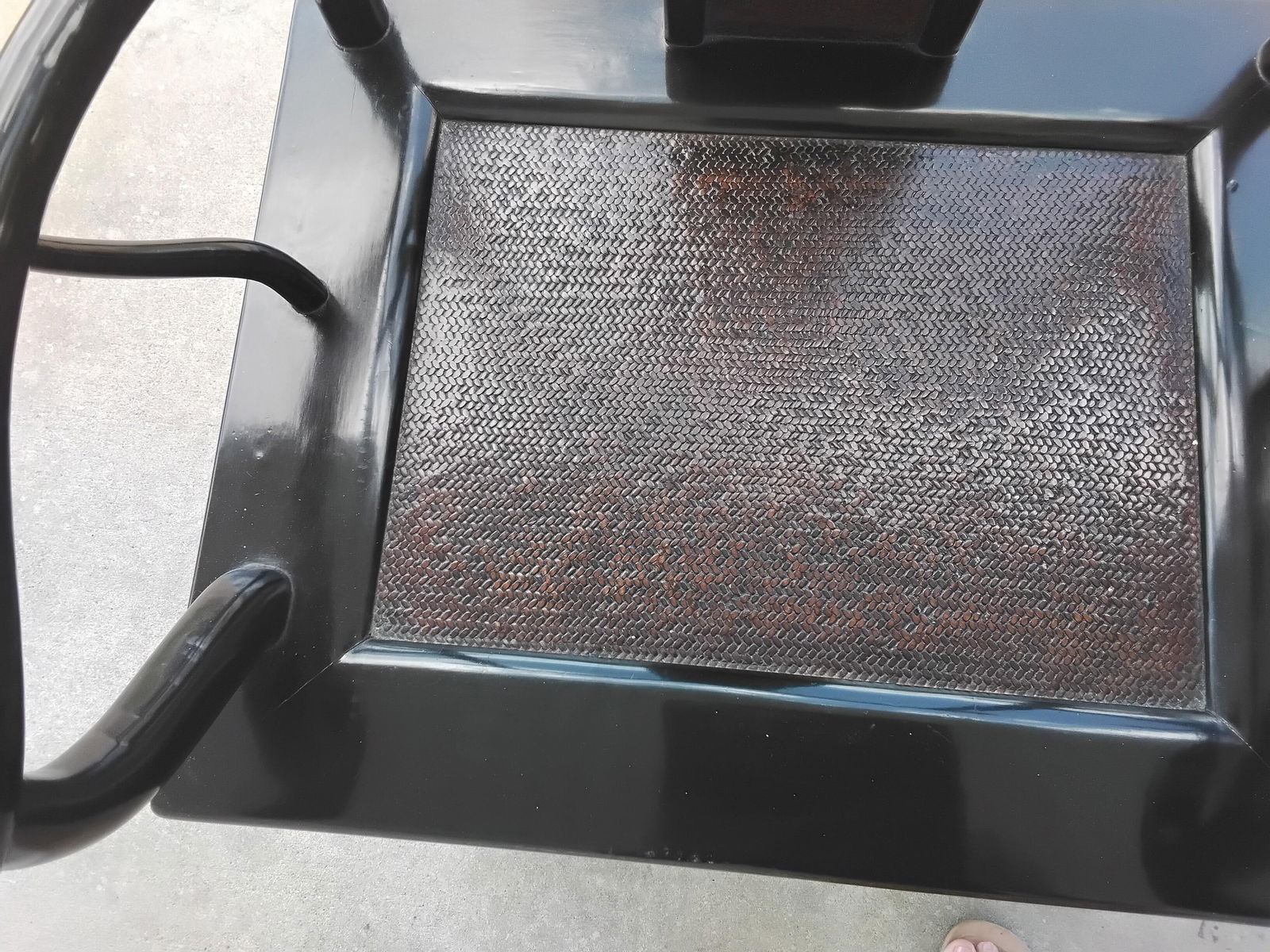 1980s Chinese Yoke Back Lacquer Chairs - Set of 2 - 7