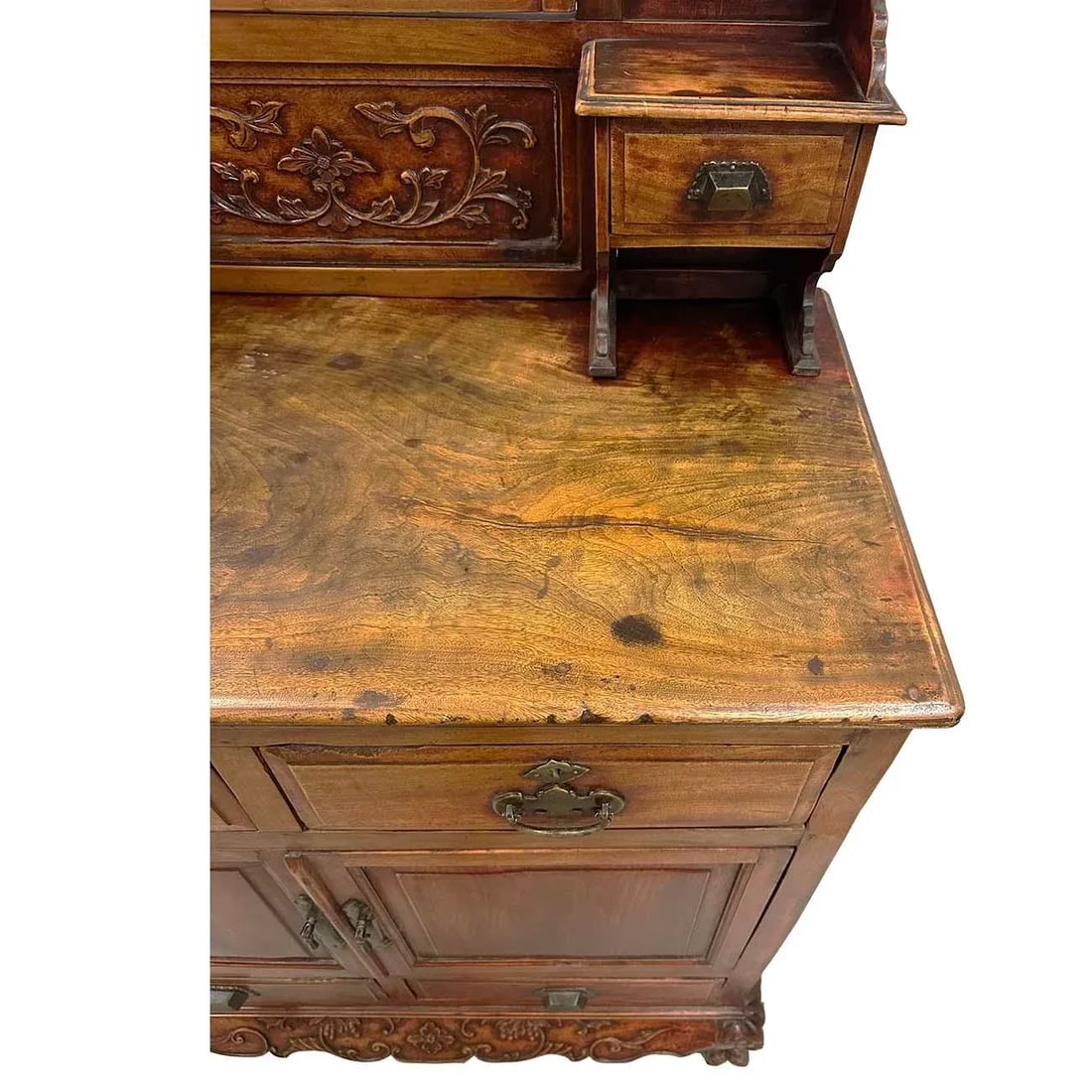 Early 20th-Century Chinese Carved Dresser With American Style Influence - 10