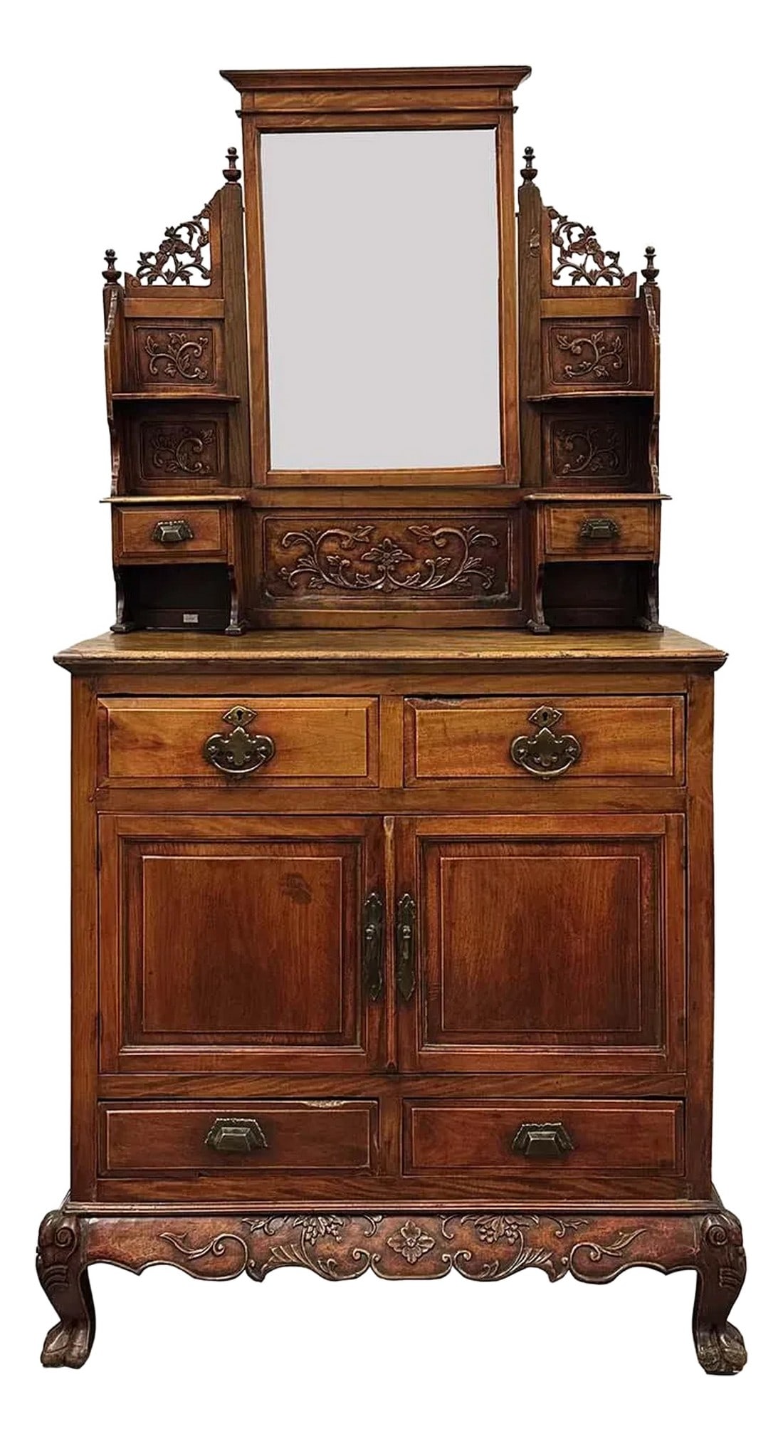 Early 20th-Century Chinese Carved Dresser With American Style Influence (1 of 12)