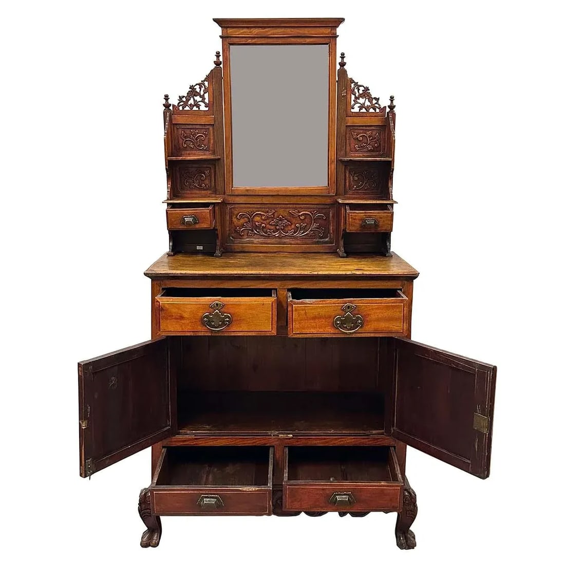 Early 20th-Century Chinese Carved Dresser With American Style Influence - 3