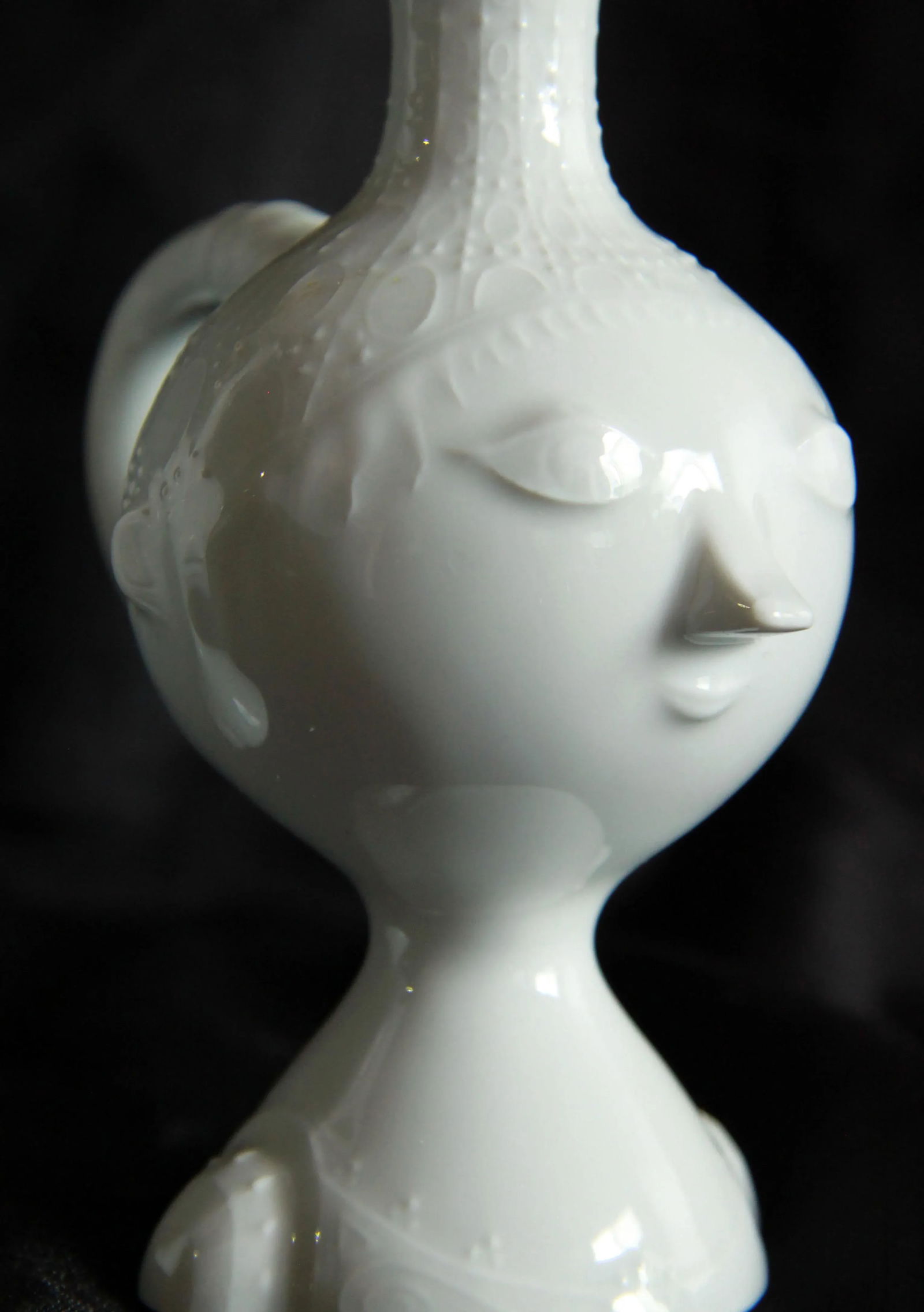 Bjorn Wiinblad for Rosenthal China Face Cruet Jars - a Pair - 3