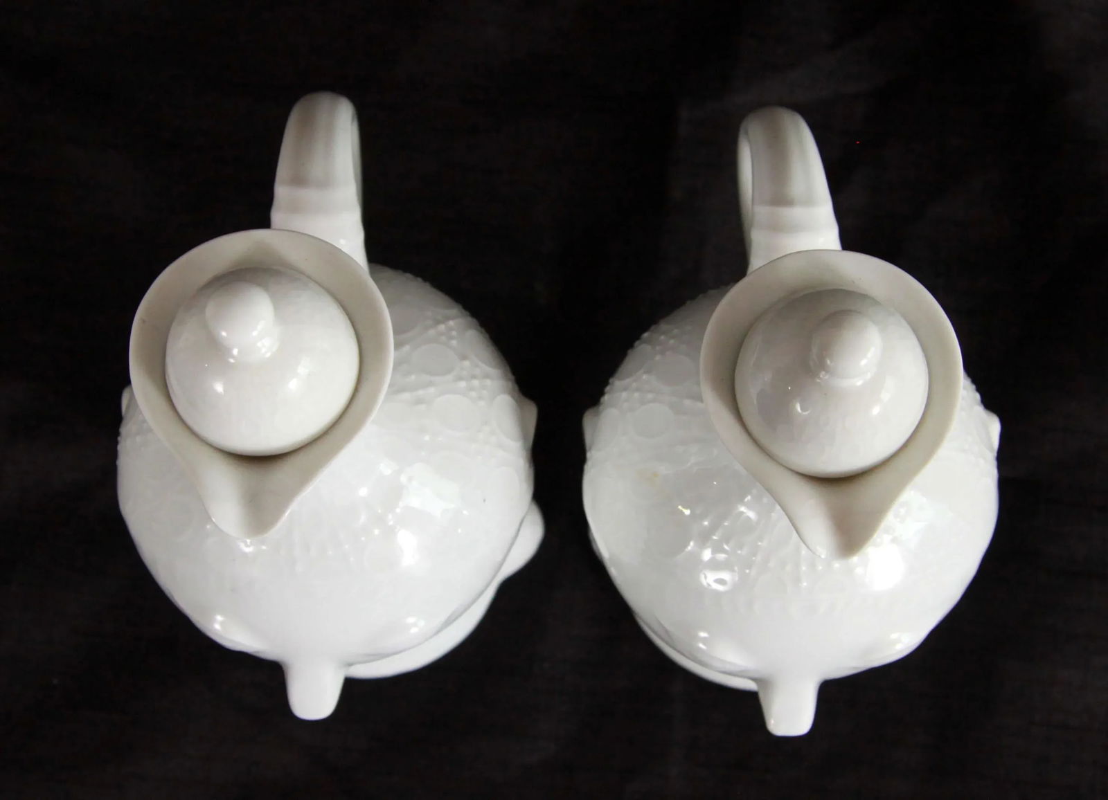 Bjorn Wiinblad for Rosenthal China Face Cruet Jars - a Pair - 8