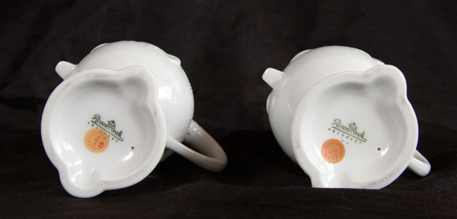 Bjorn Wiinblad for Rosenthal China Face Cruet Jars - a Pair - 9