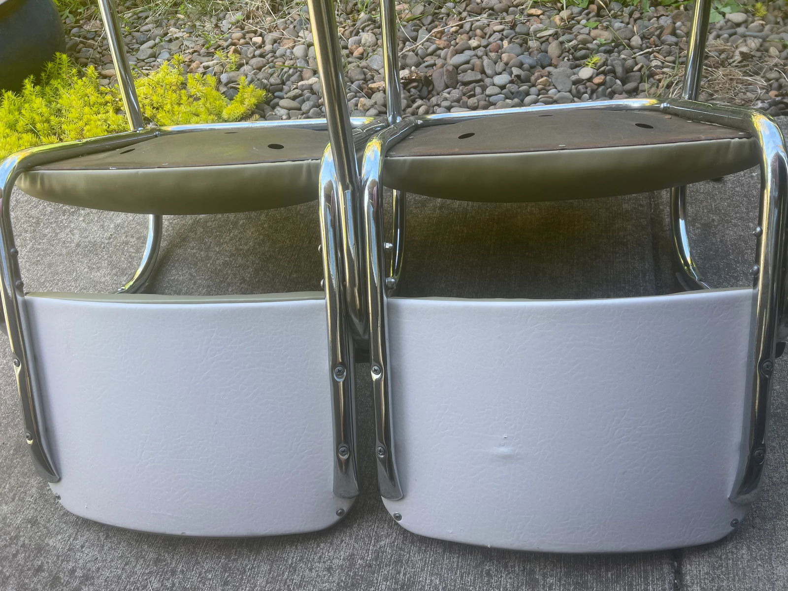 Vintage Chromcraft/Royal Metal Craft Style Double Chair Bench - 8