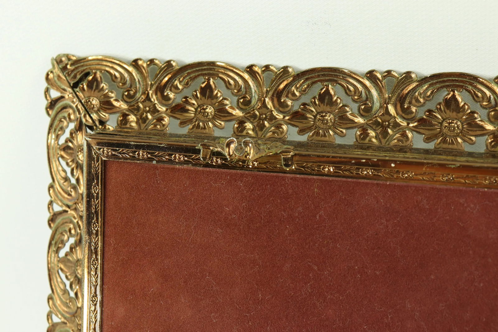 Vintage Hollywood Regency Floral Mirrored Vanity Perfume Tray - 7