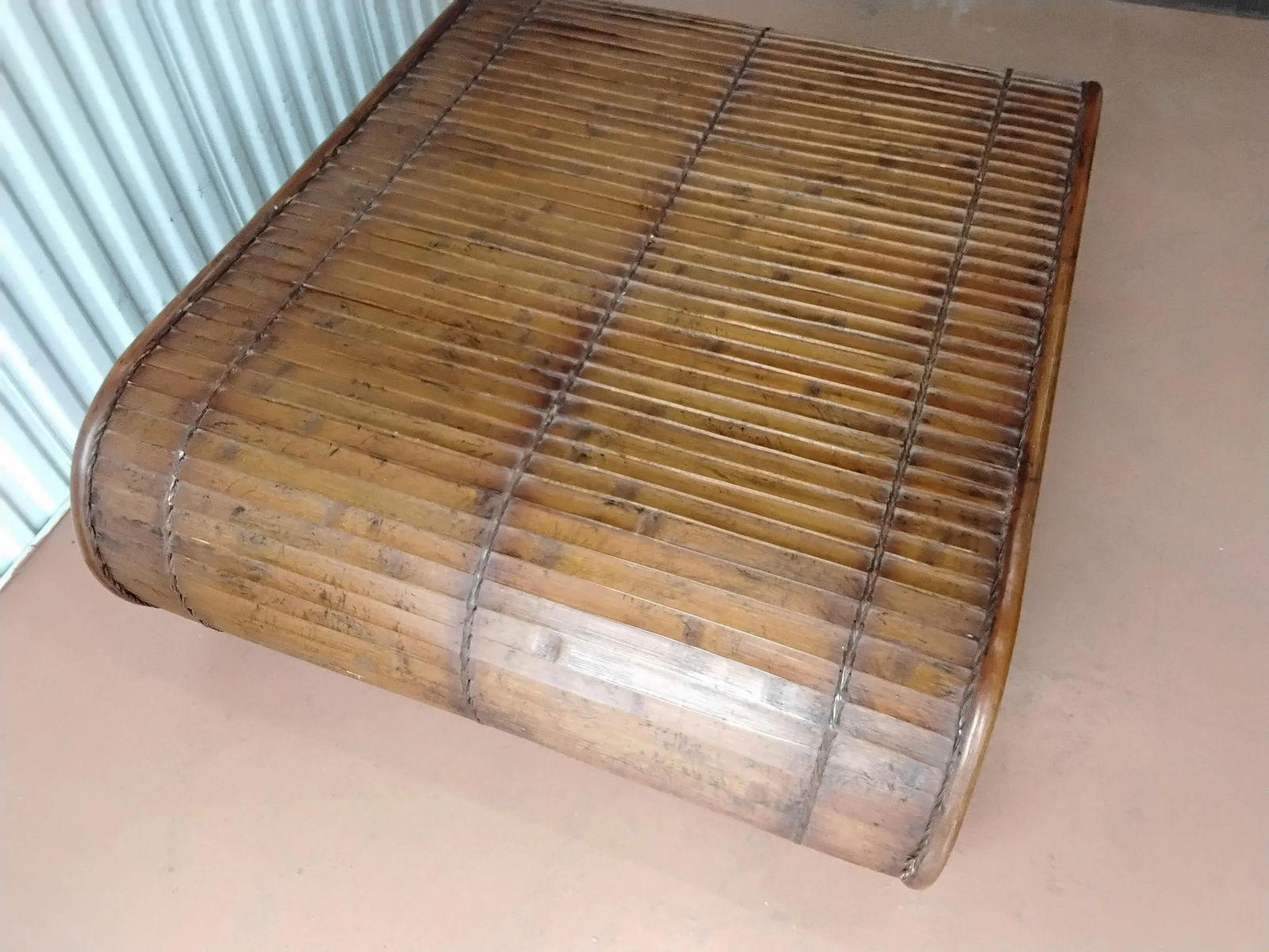 1980s Tropical Mid-Century Modern Scroll Coffee Table - 6