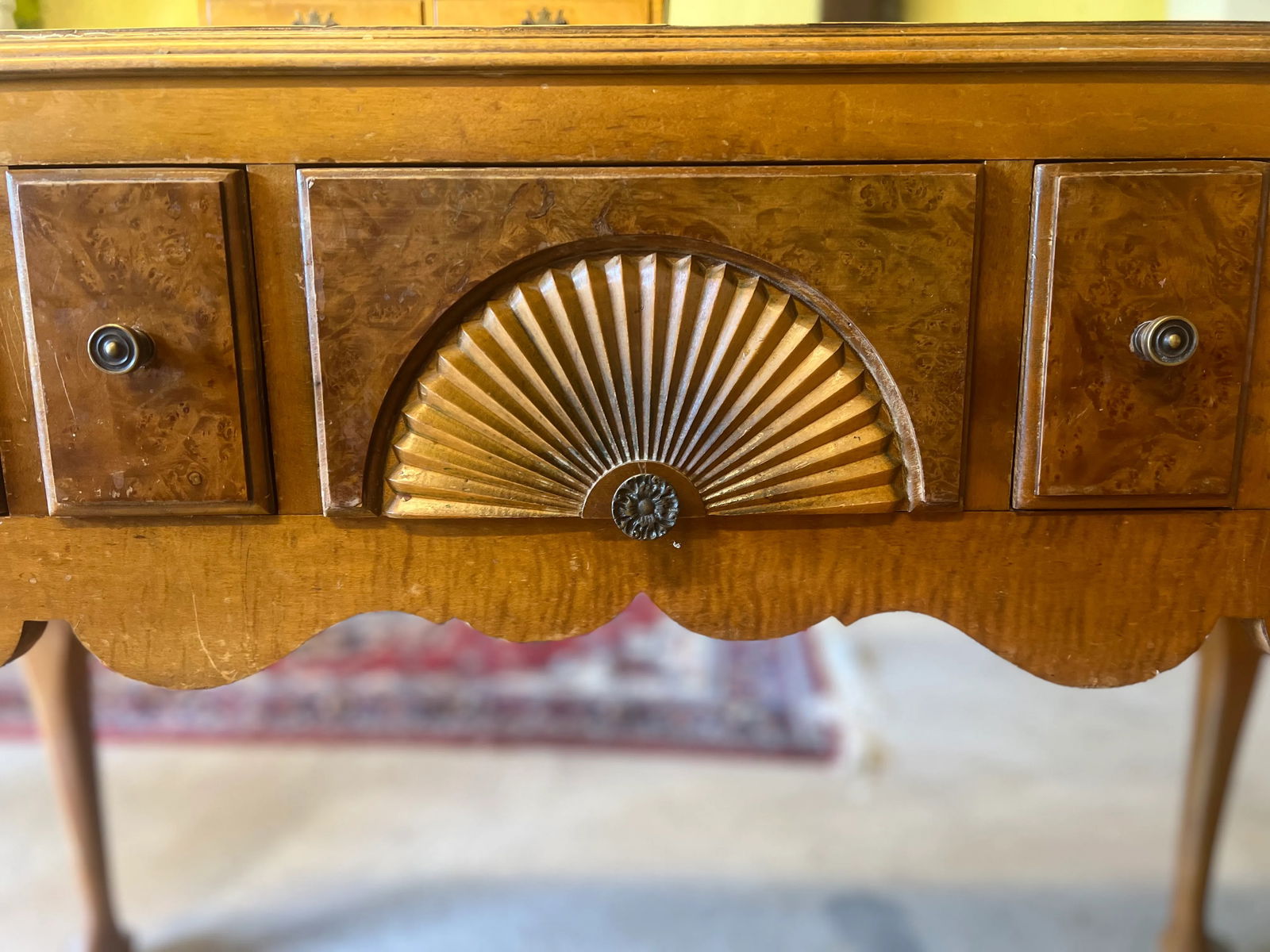 Federalist Birdseye/Tigerseye Maple Lowboy - 2