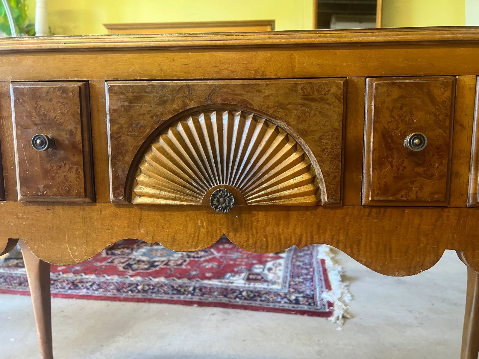 Federalist Birdseye/Tigerseye Maple Lowboy - 6