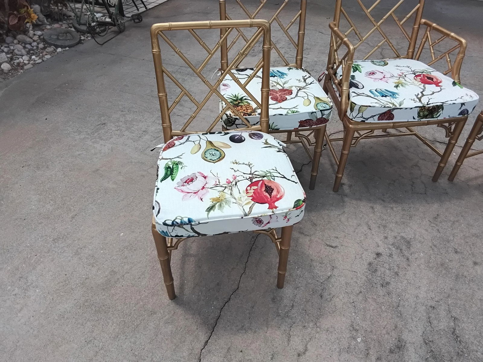 1960s Chinoiserie Chippendale Dining Chairs - Set of 12 - 3