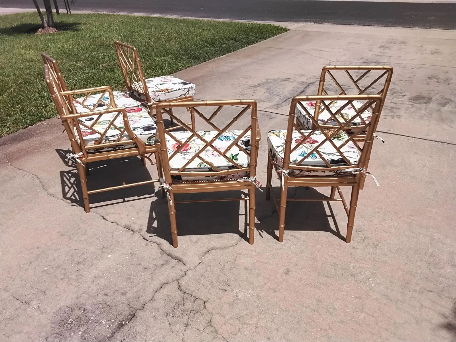 1960s Chinoiserie Chippendale Dining Chairs - Set of 12 - 4