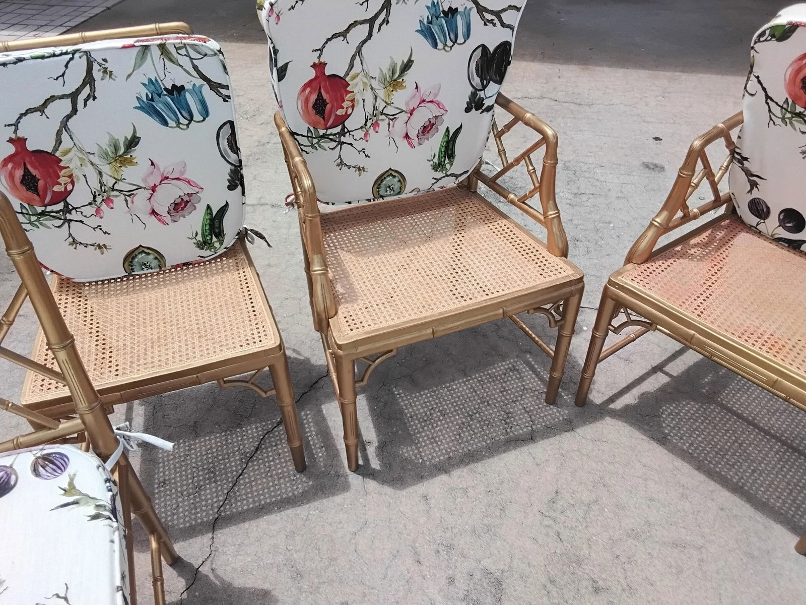 1960s Chinoiserie Chippendale Dining Chairs - Set of 12 - 5